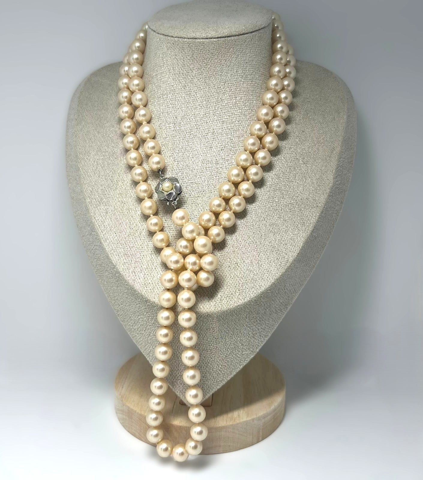 Lange Vintage Perlenkette