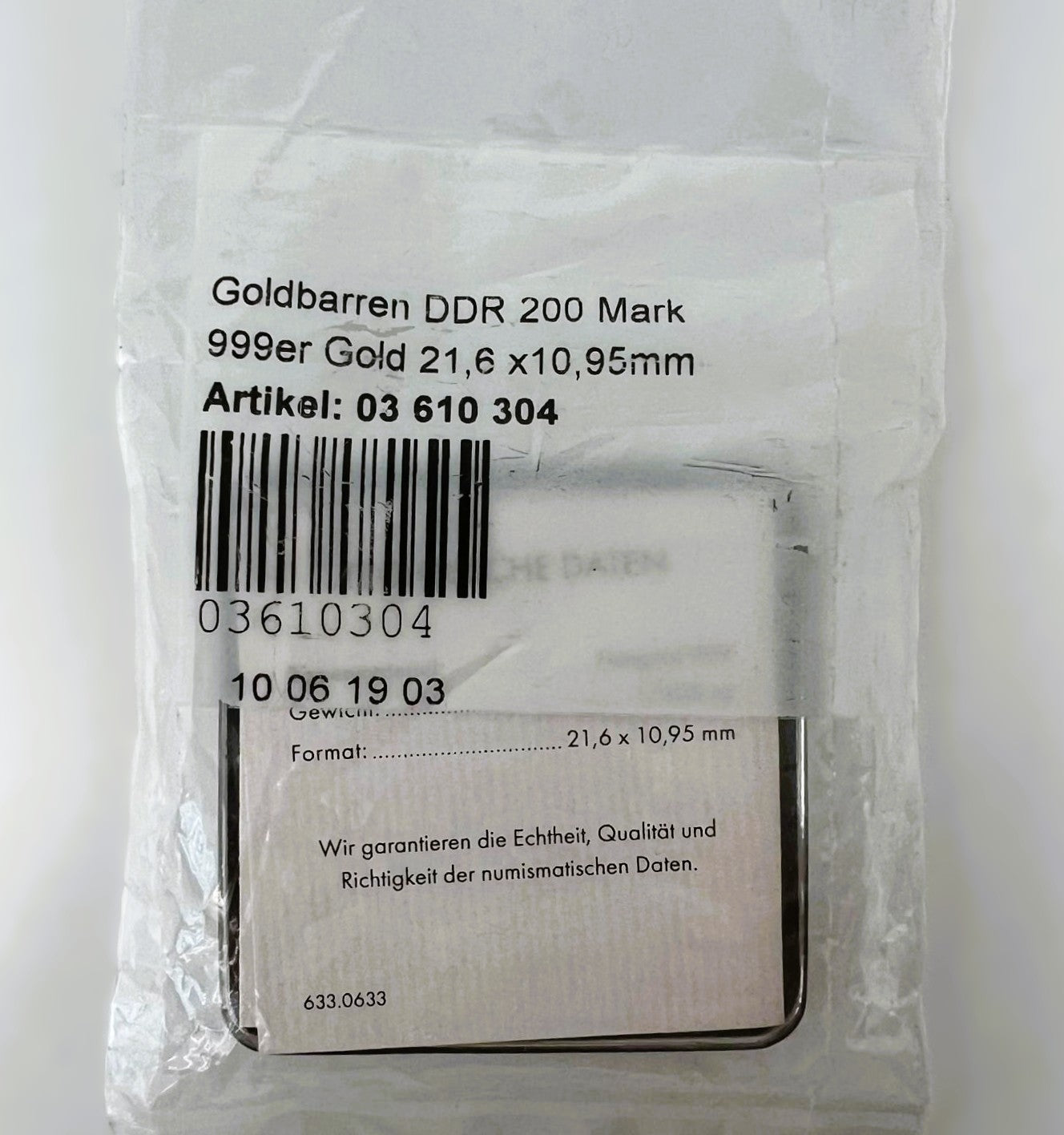 DDR 200 Mark Goldbarren