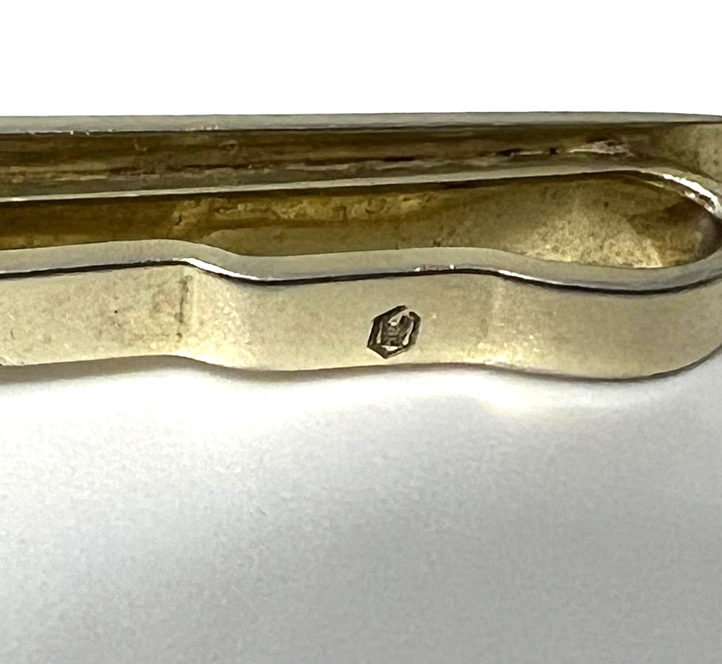 Vintage Perlmutt-Krawattenklammer