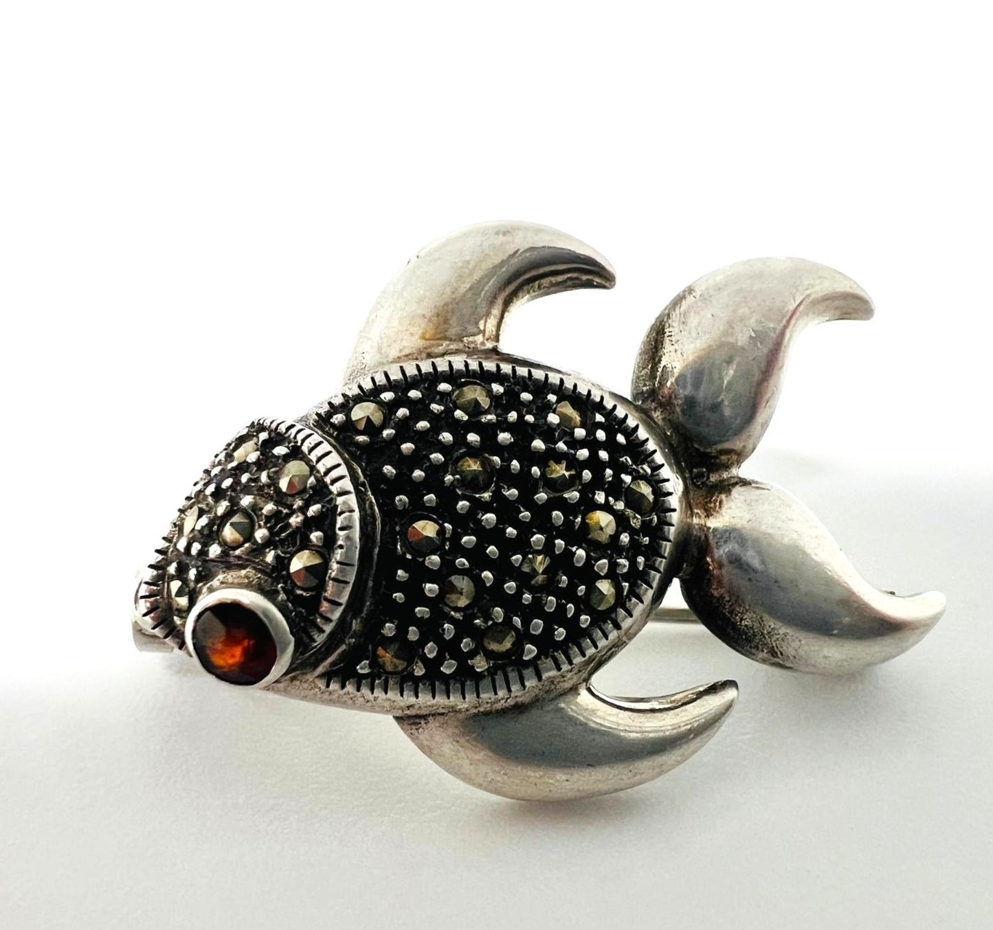 925er Silberbrosche „Fisch“
