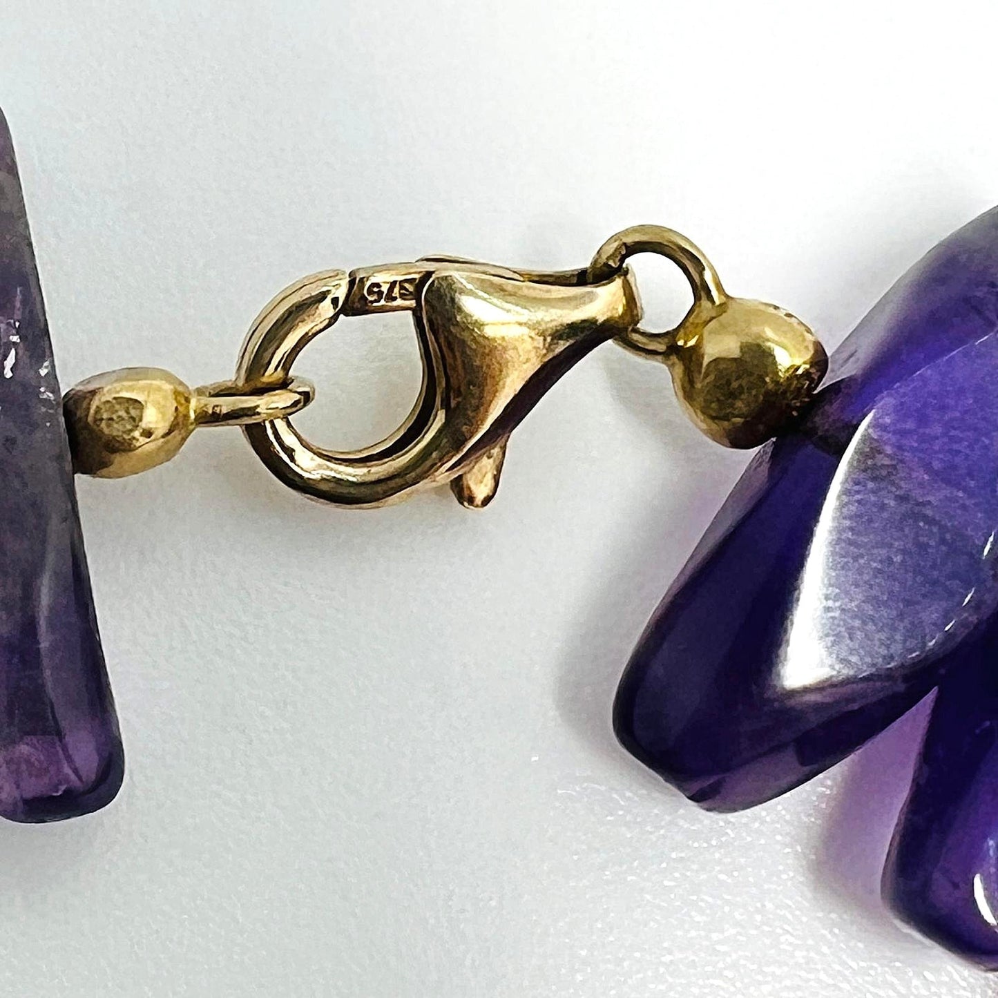 Amethyst Collier 375er Gold