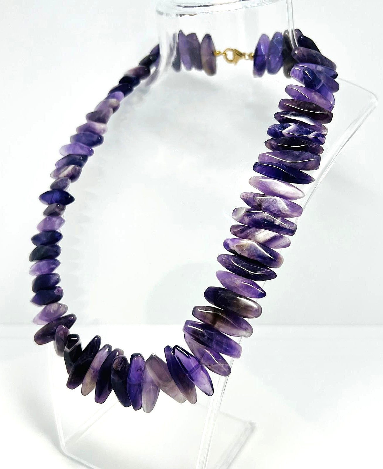 Amethyst Collier 375er Gold