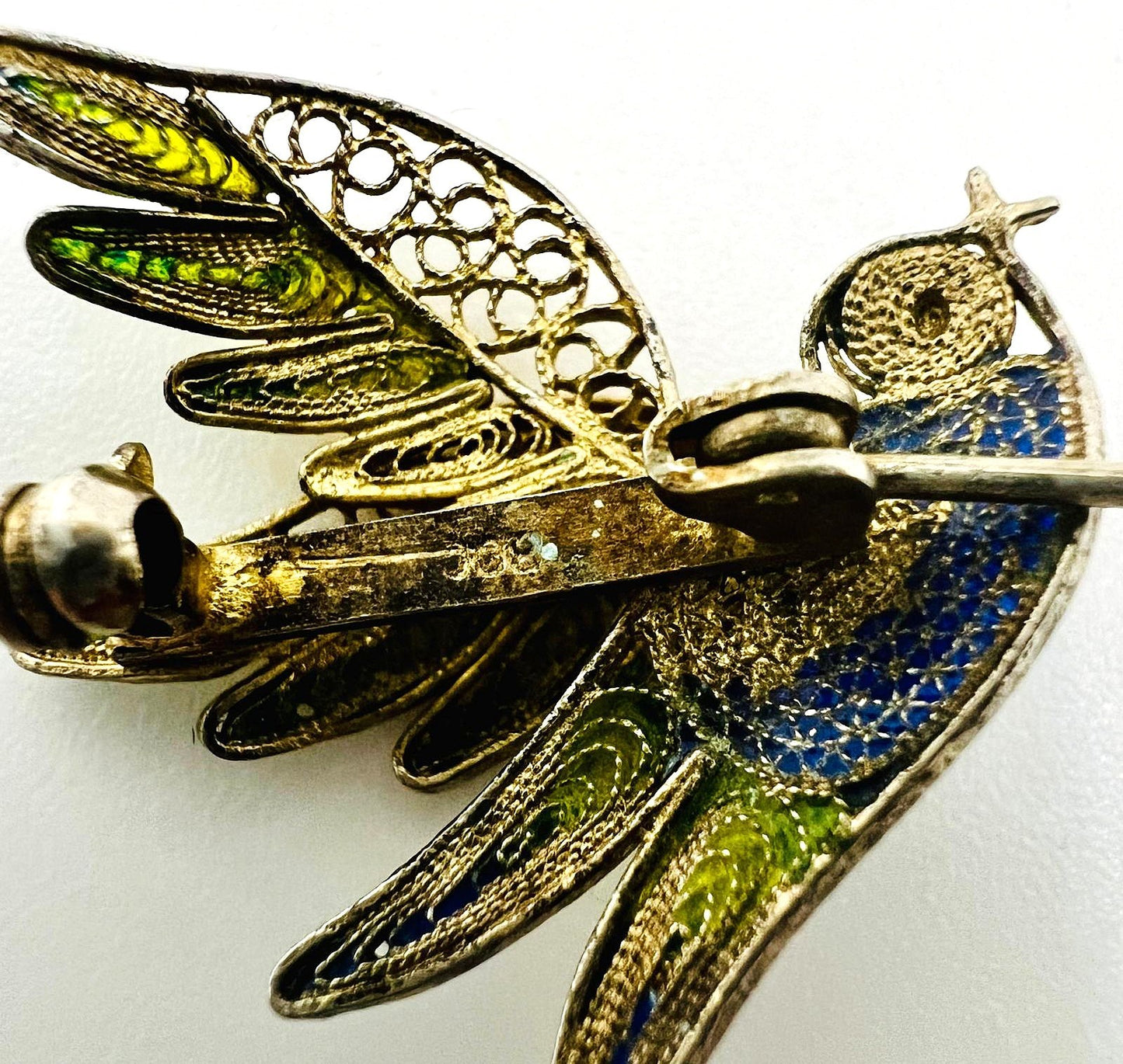 Antike Jugendstil Vogel-Brosche