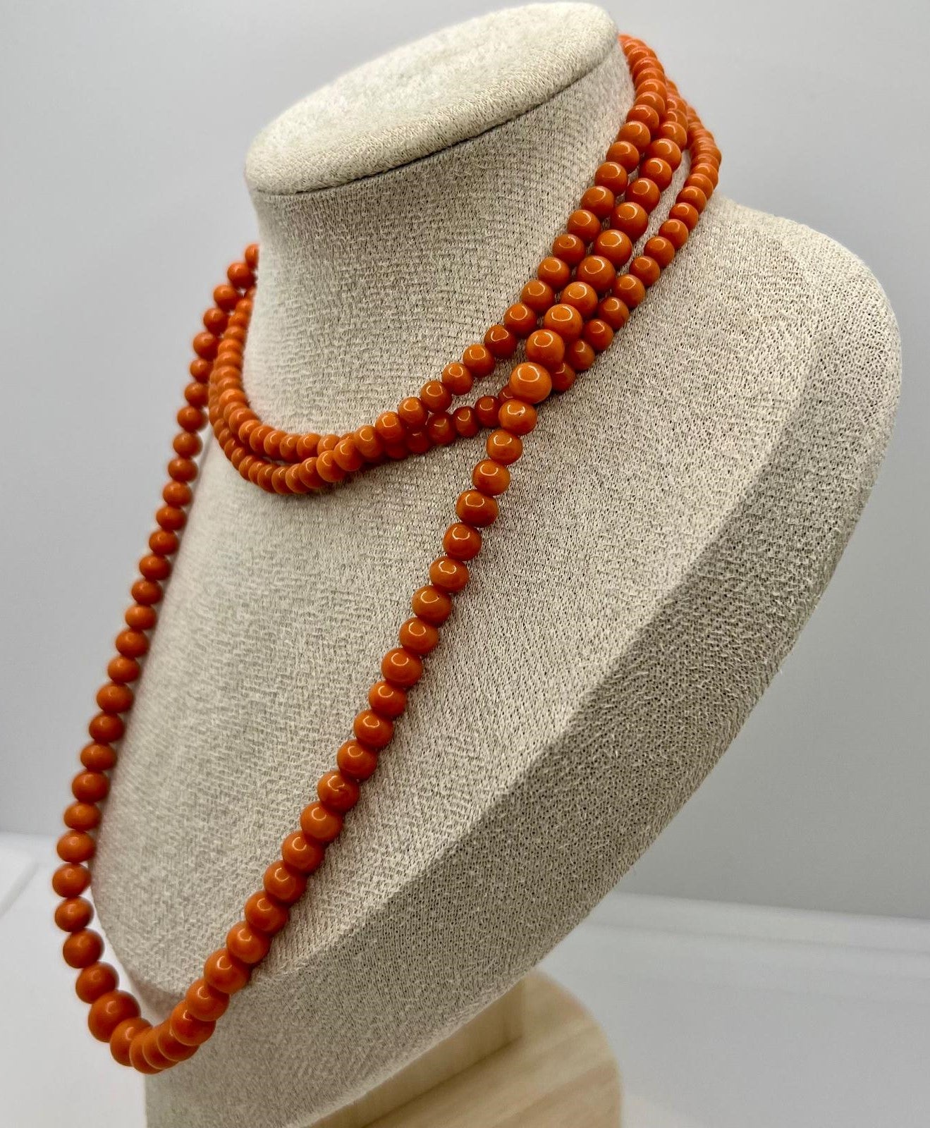 Art Deco Korallen Kette
