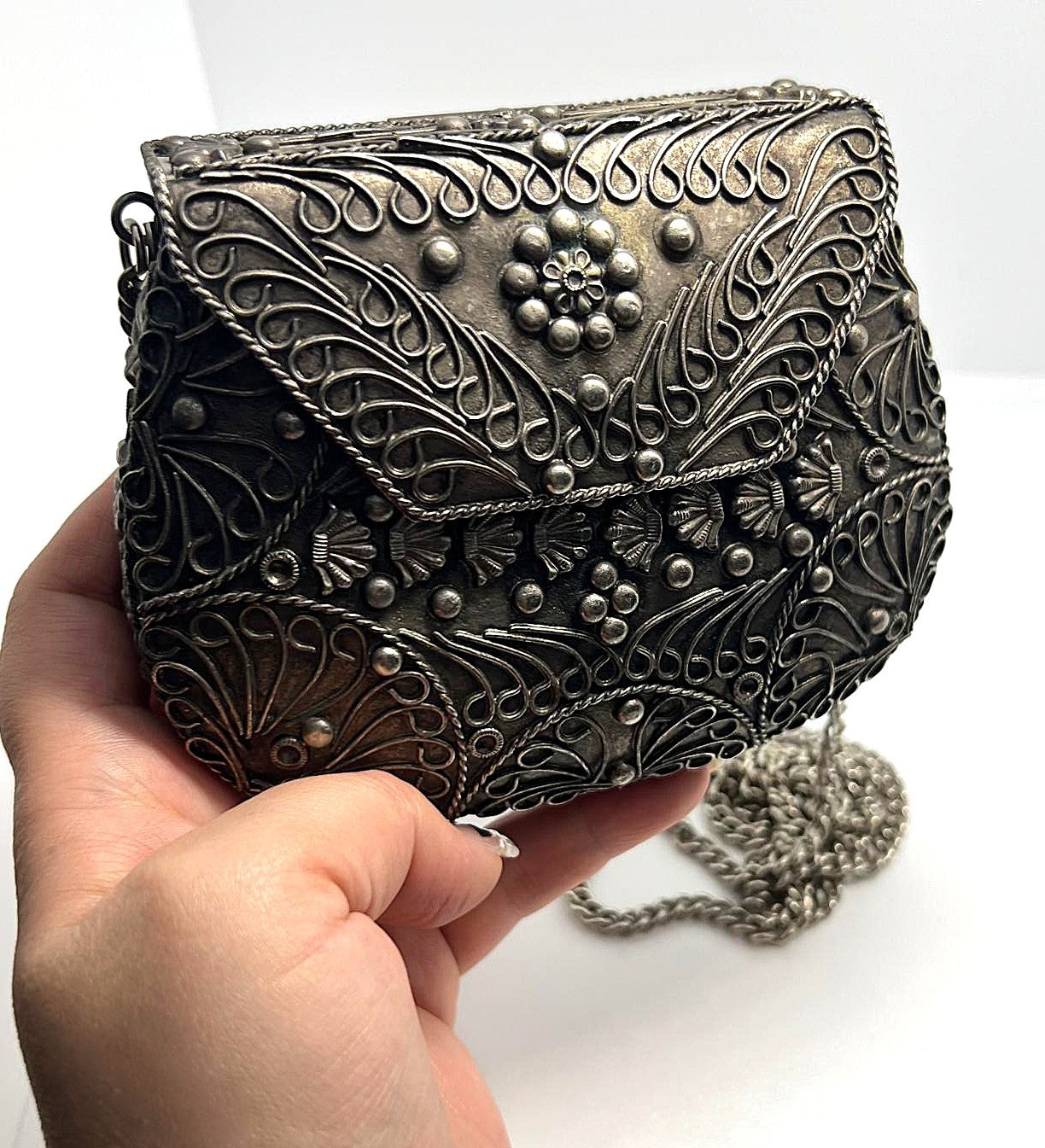 Antike Silber-Tasche