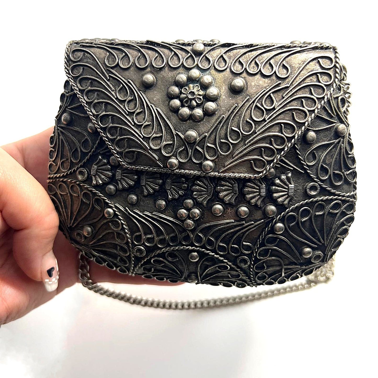 Antike Silber-Tasche