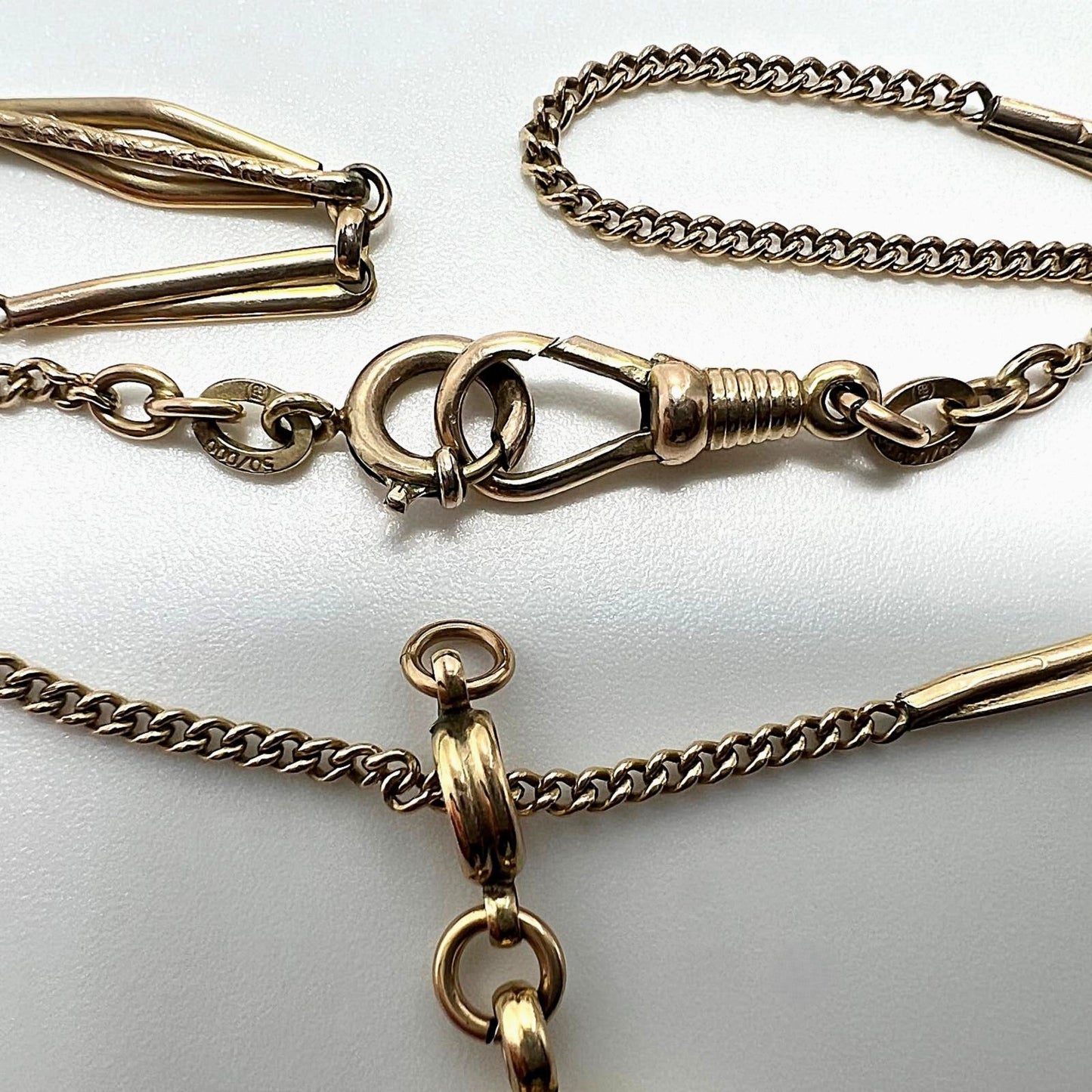 Antike Uhrkette aus 14 Karat Gold