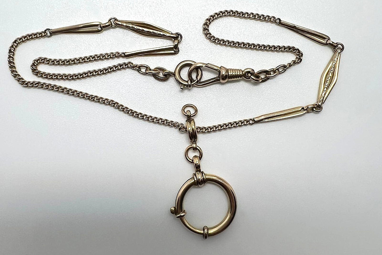 Antike Uhrkette aus 14 Karat Gold
