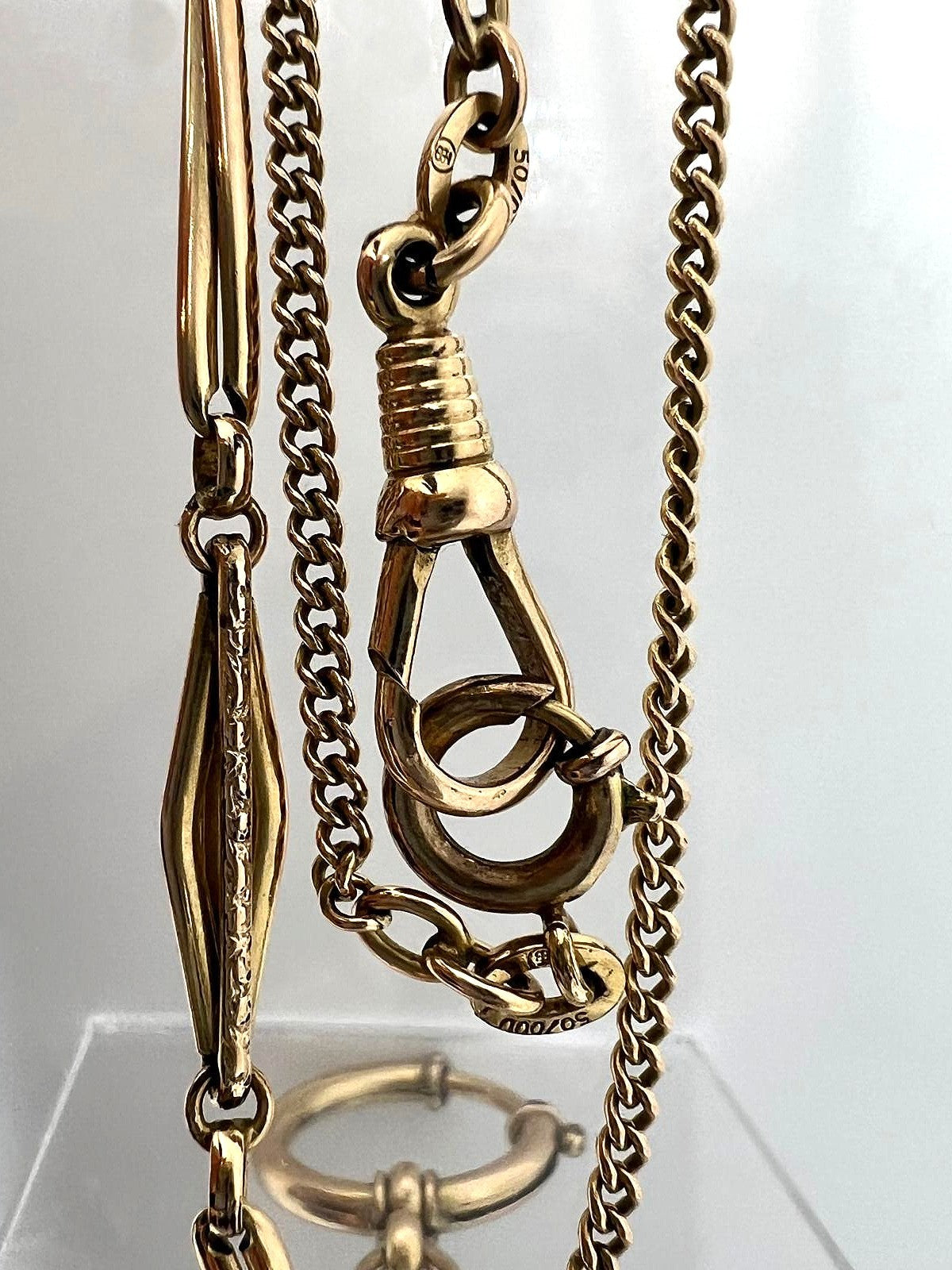 Antike Uhrkette aus 14 Karat Gold