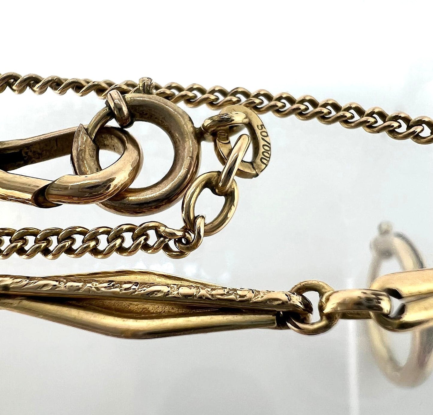 Antike Uhrkette aus 14 Karat Gold