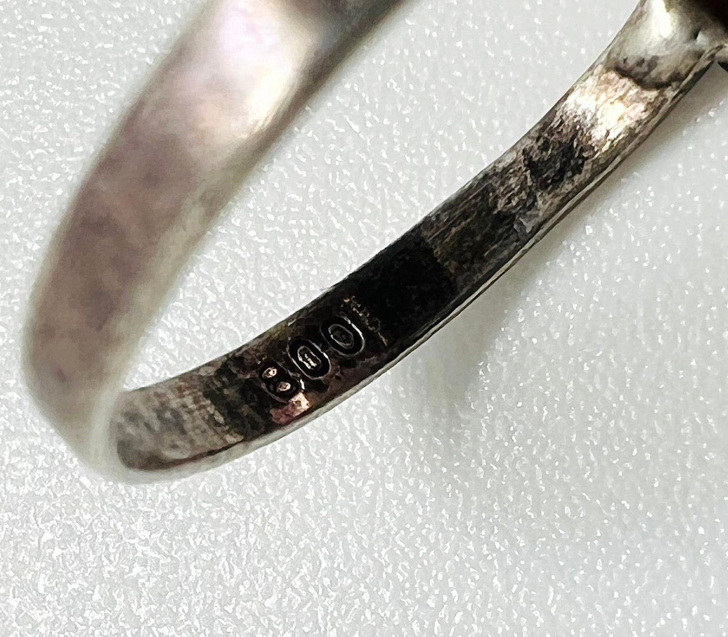 Antiker 800 Silber Jugendstil Ring