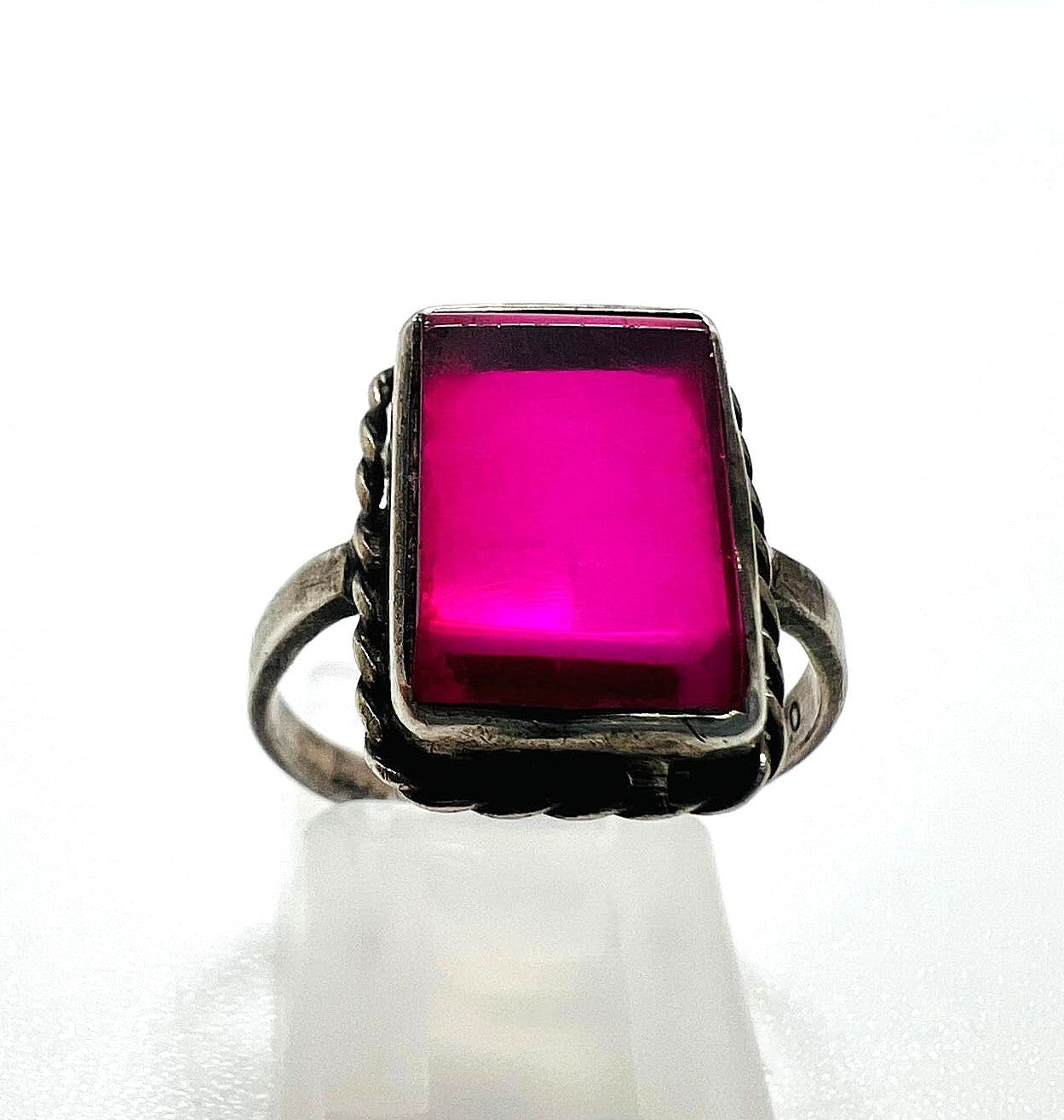 Antiker 800 Silber Jugendstil Ring
