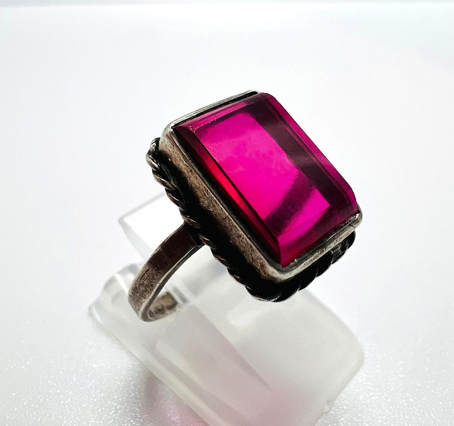 Antiker 800 Silber Jugendstil Ring