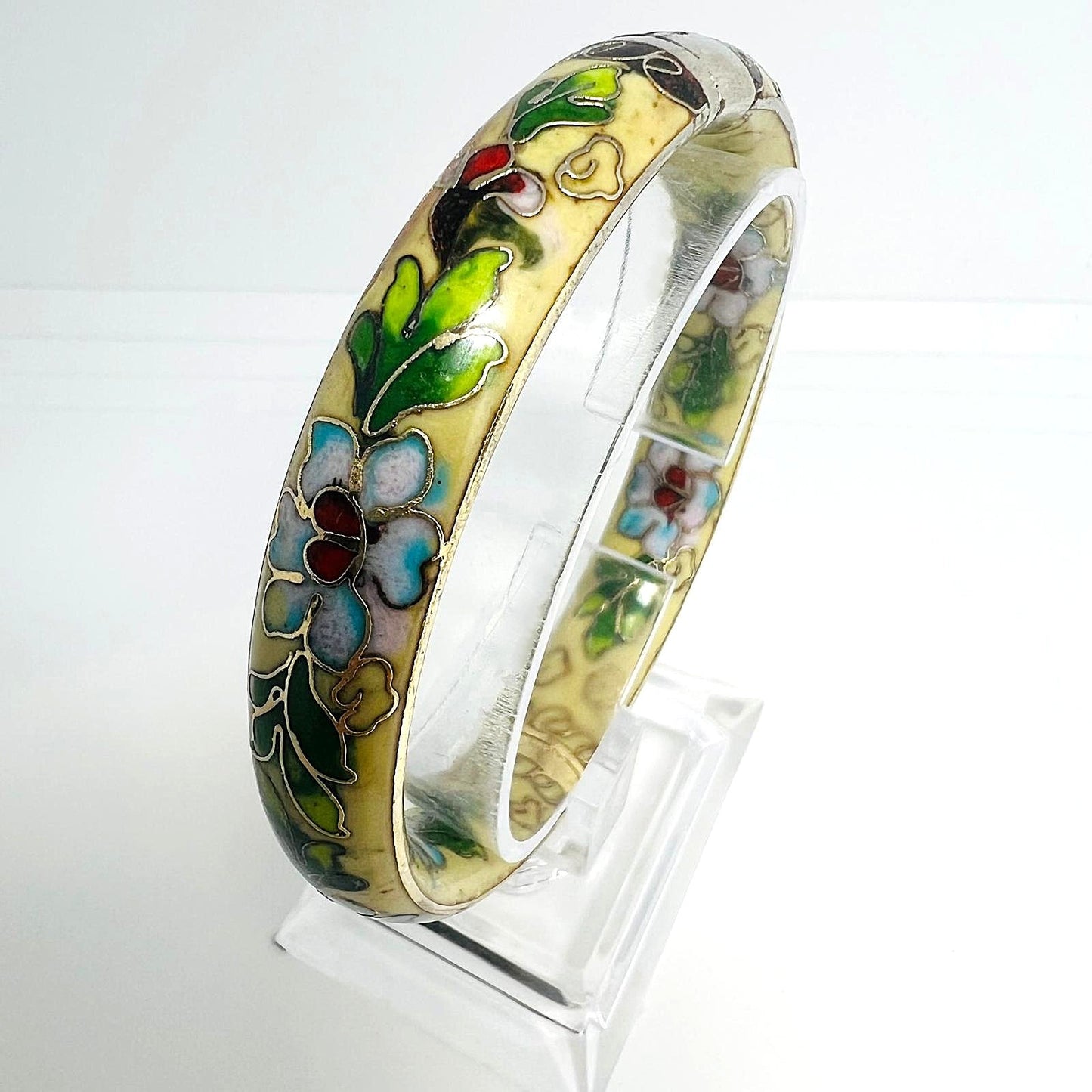 Antiker Cloisonné Emaille Armreif