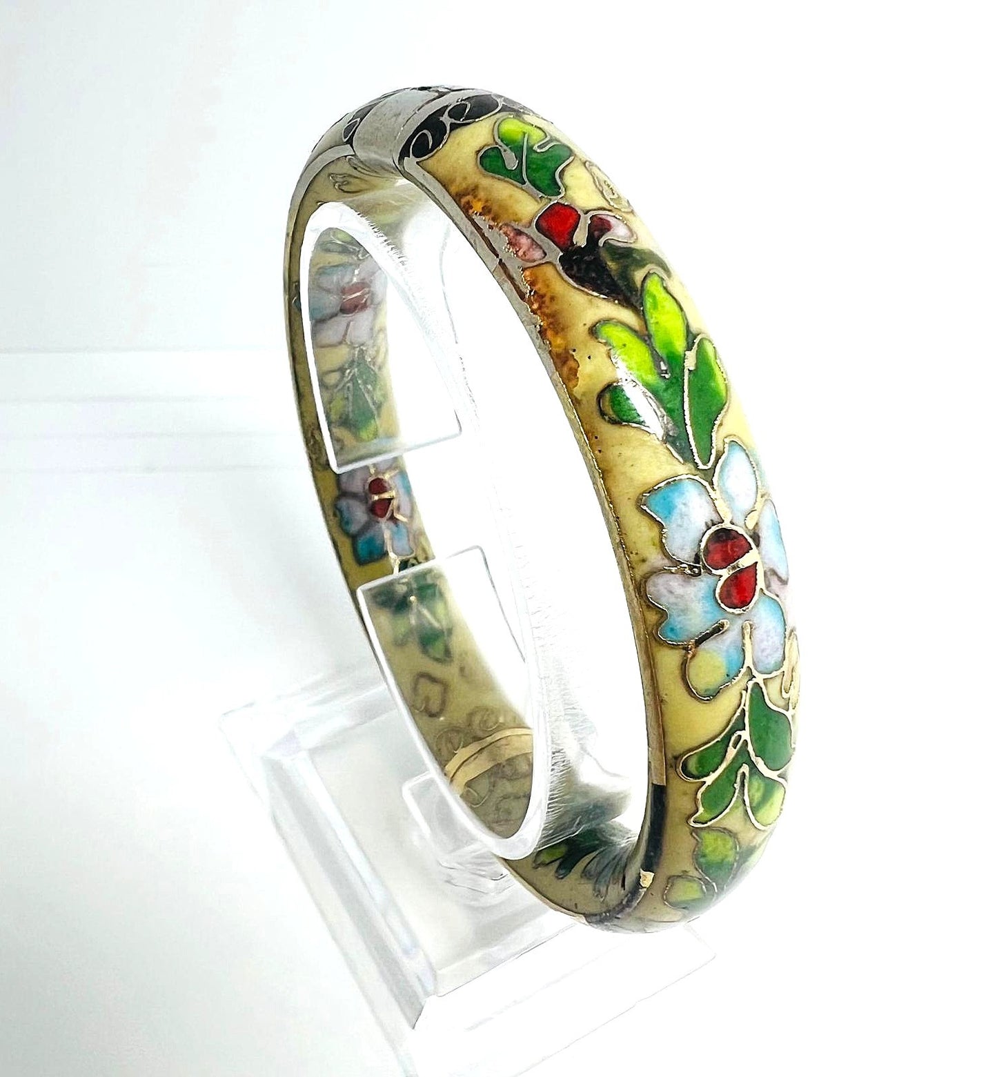 Antiker Cloisonné Emaille Armreif