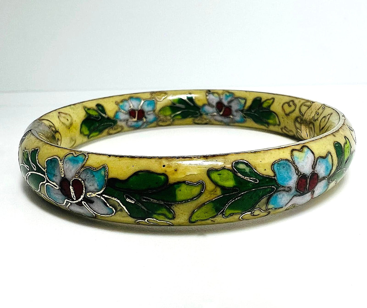 Antiker Cloisonné Emaille Armreif