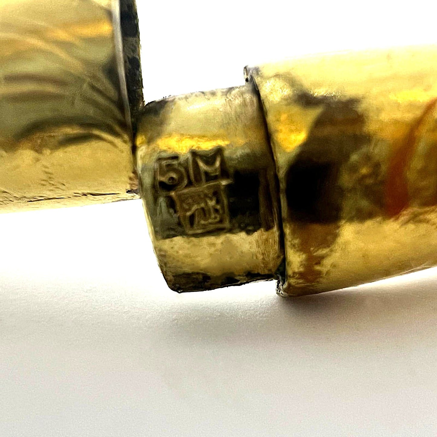 Antiker Jugendstil vergoldeter Armreif