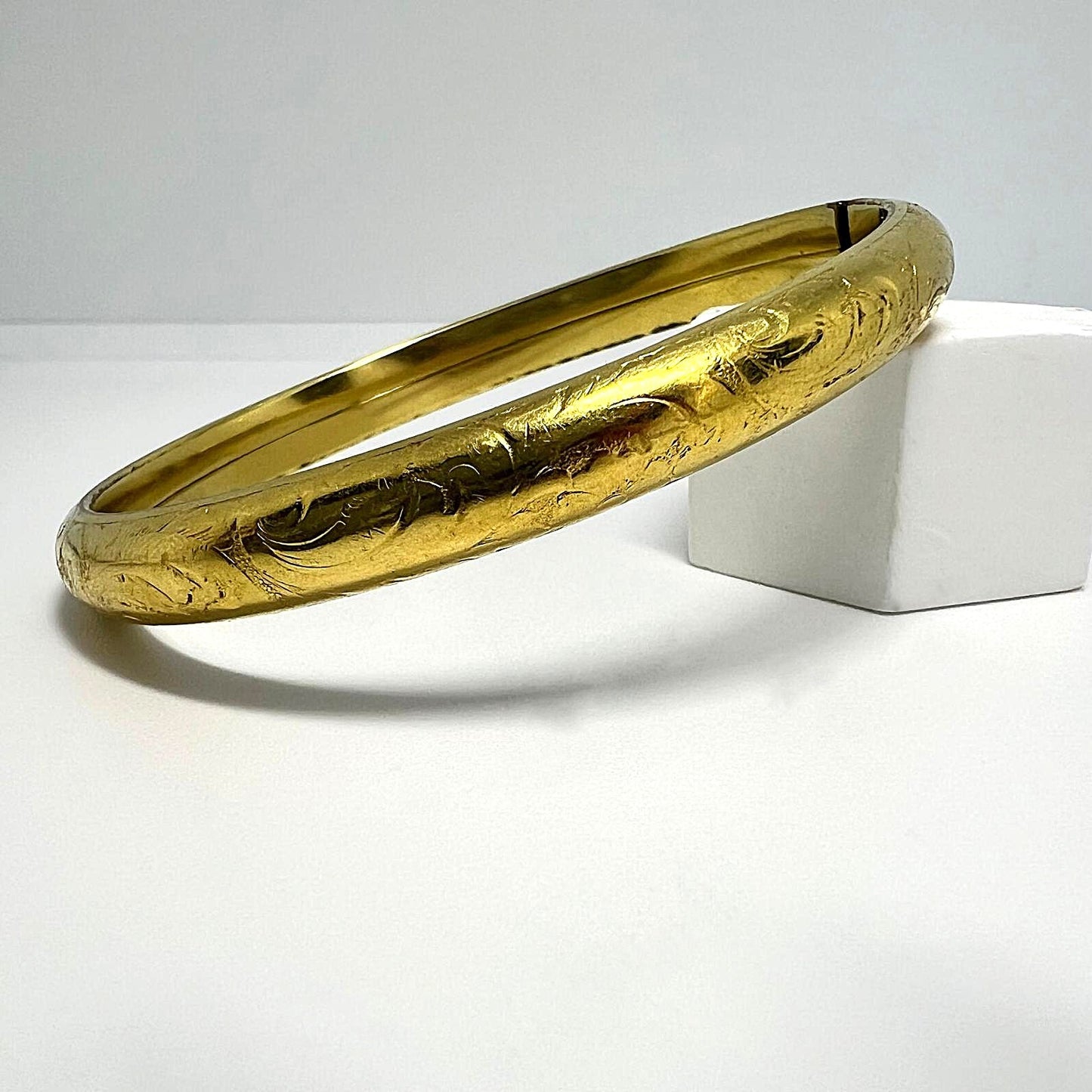 Antiker Jugendstil vergoldeter Armreif
