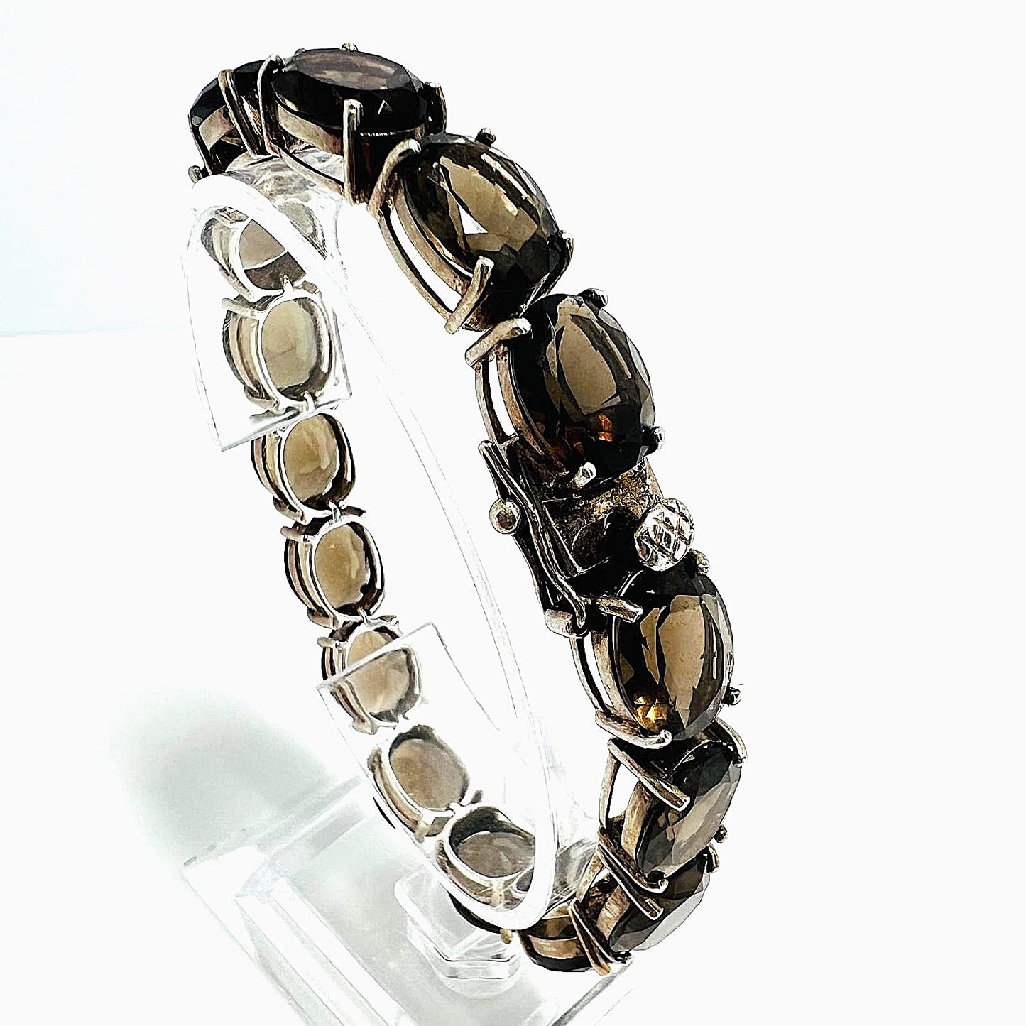 Armband mit facettiertem Rauchquarz