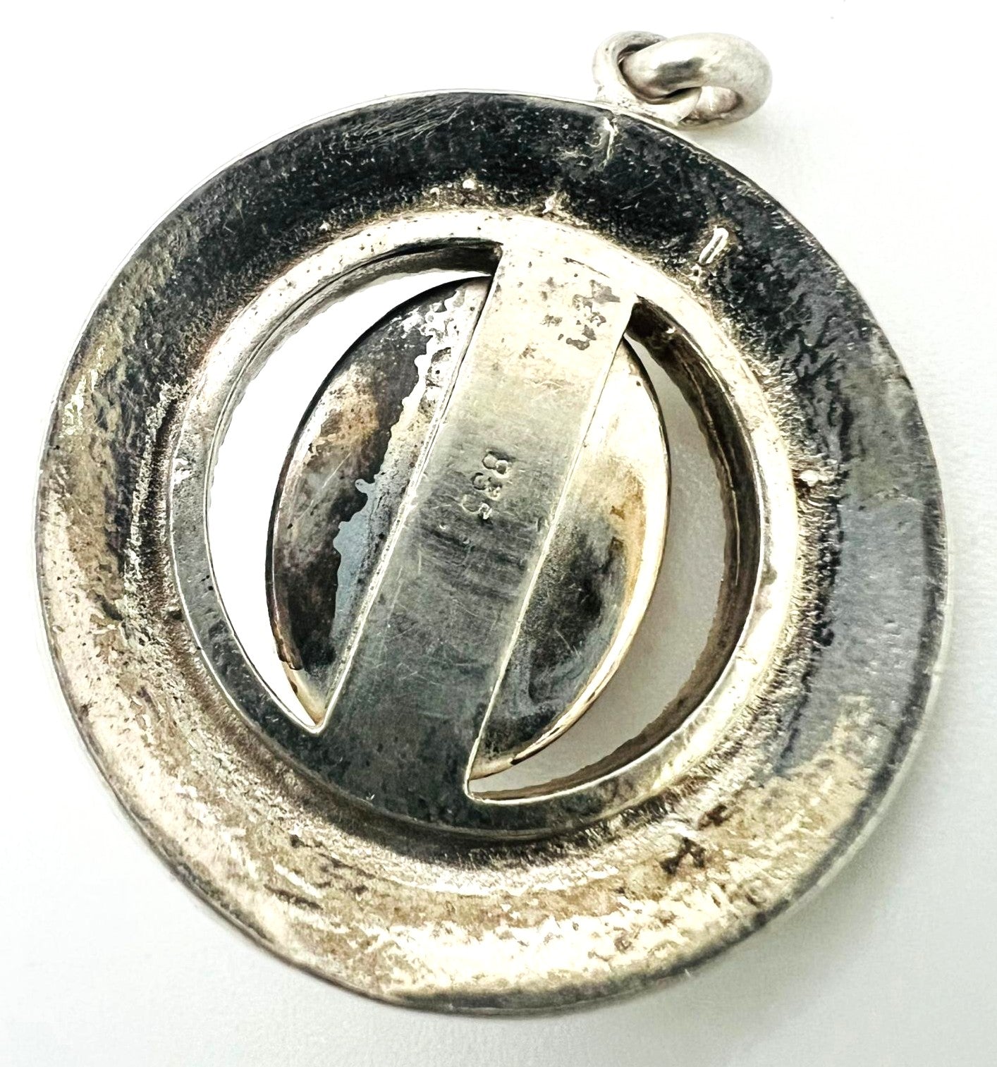 Art Deco 835 silver pendant with amethyst – elegant designer piece