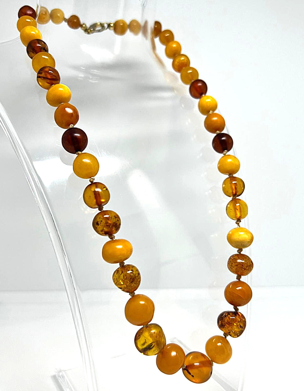 Bernstein Kette Butterscotch Cognac