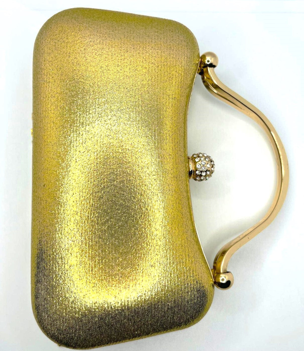 Luxury Gold Evening Bag with Crystals