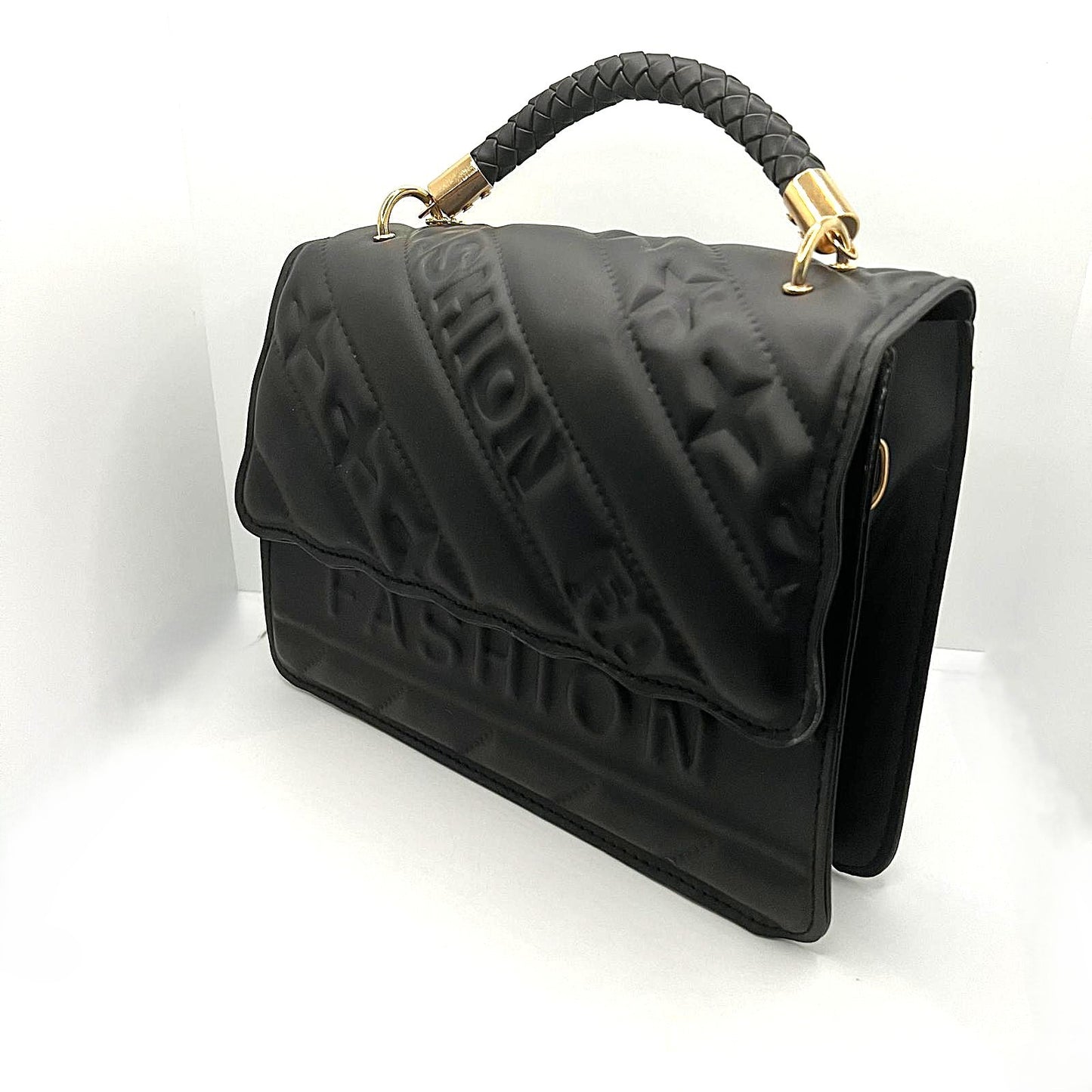 schwarze Crossbody-Tasche