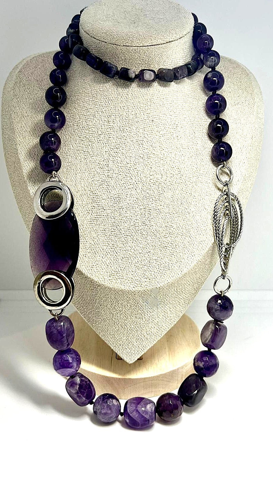 Statementkette Amethyst
