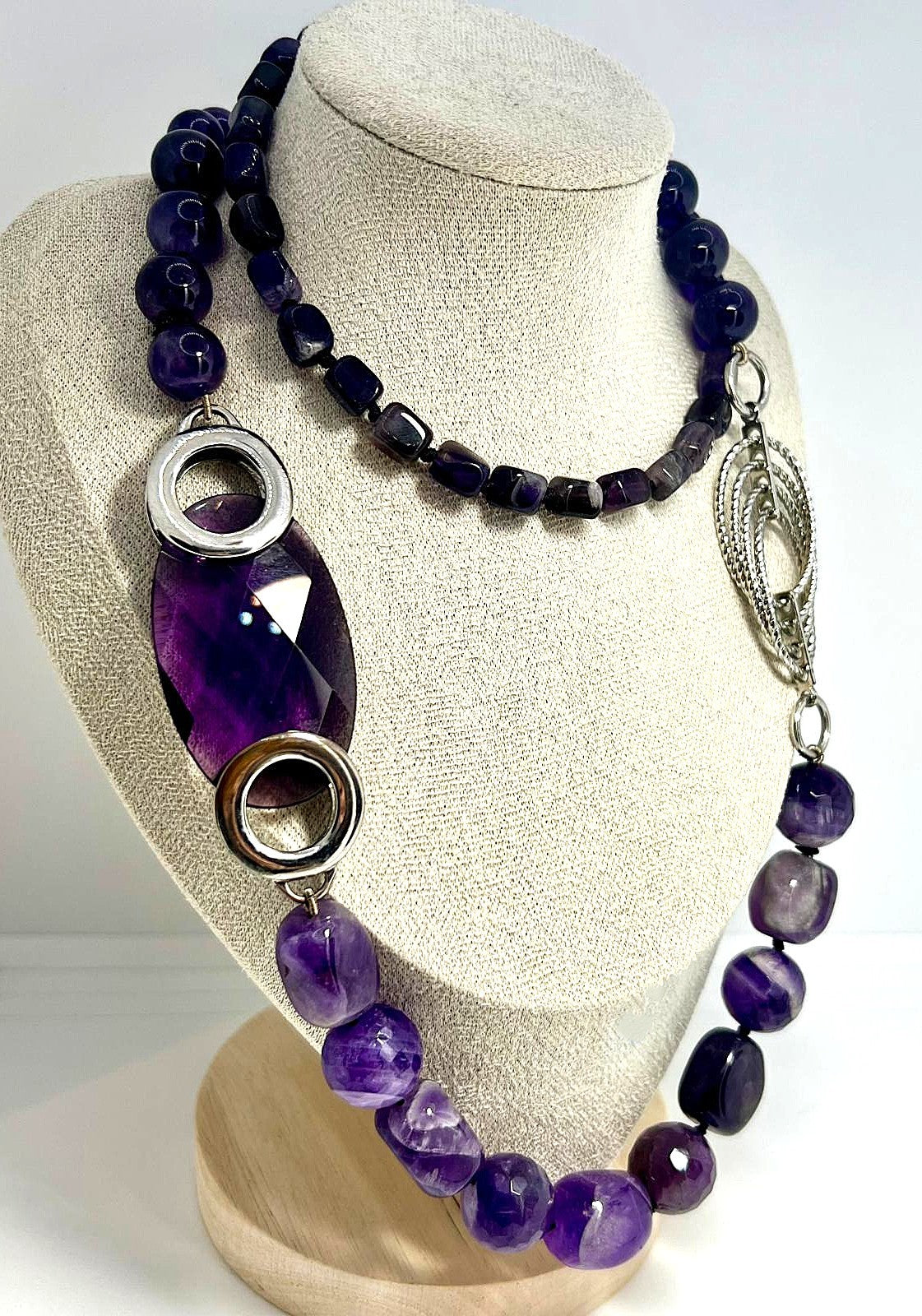 Statementkette Amethyst