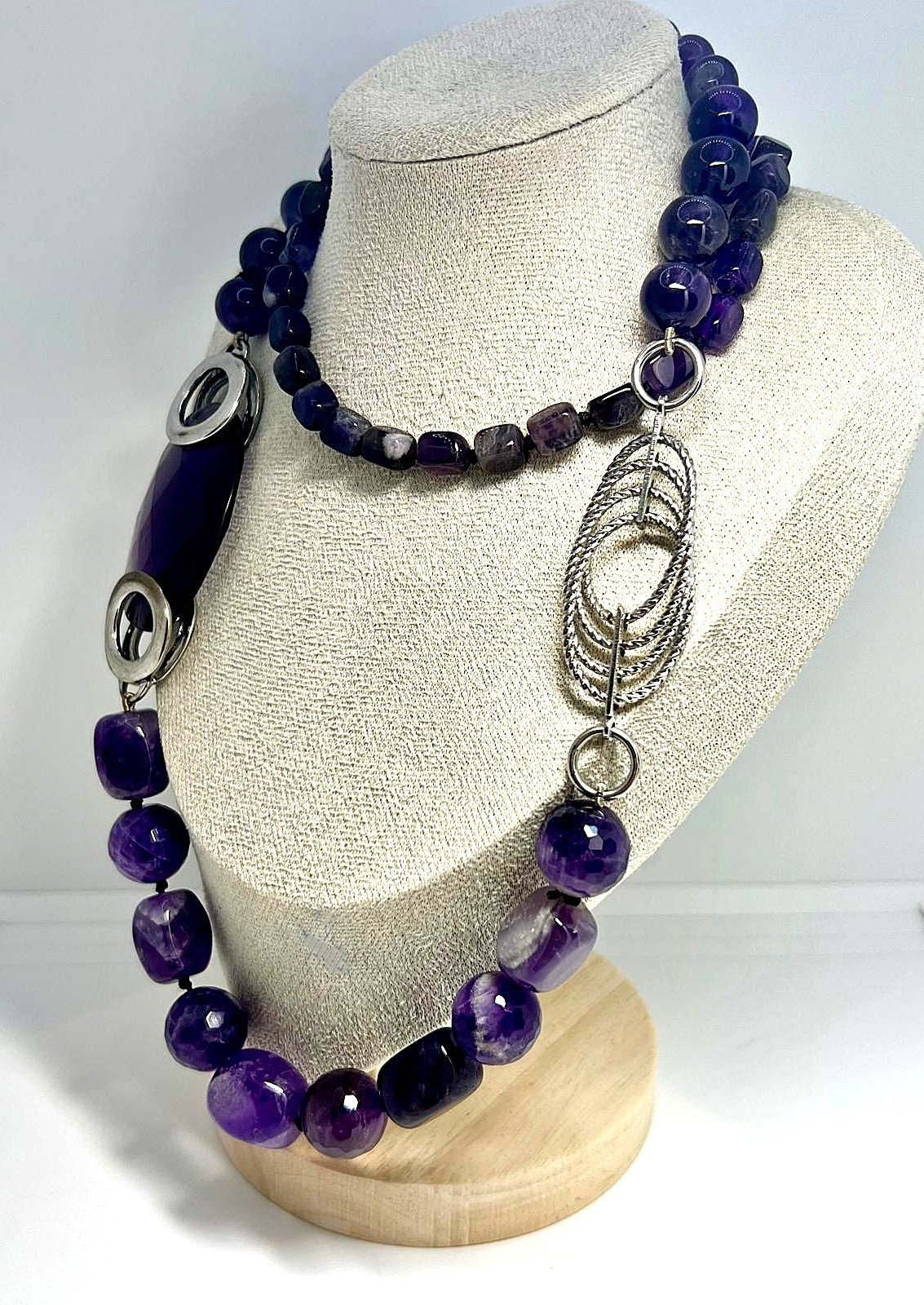 Statementkette Amethyst