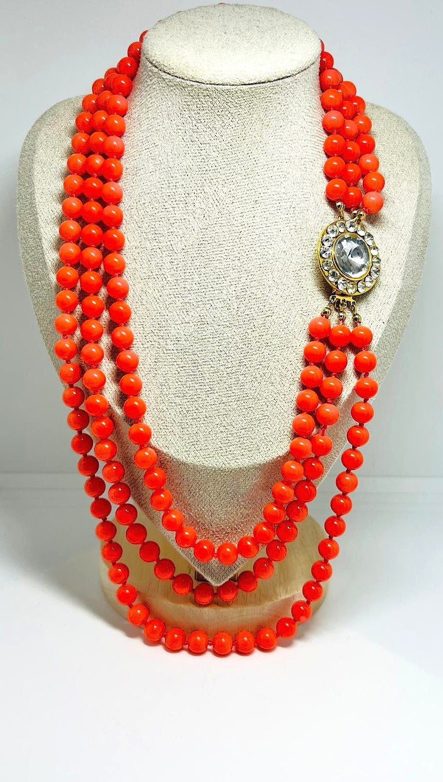 Elegante Vintage-Glaskette