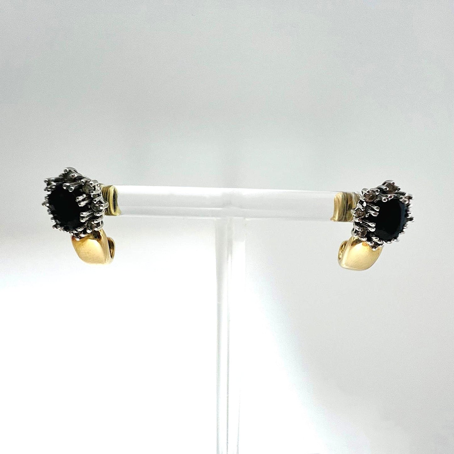 585er Gelbgold Weißgold Ohrstecker