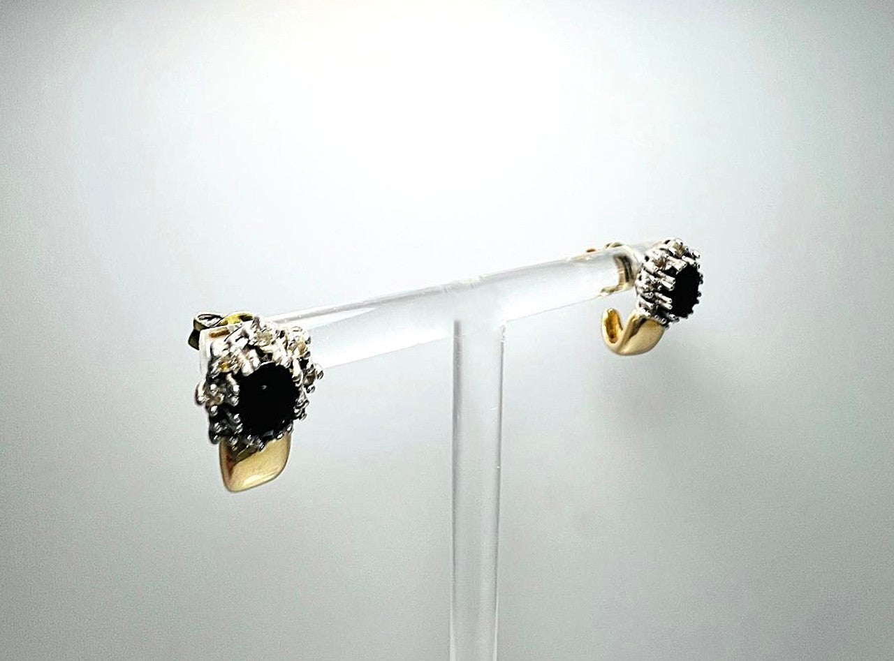 585er Gelbgold Weißgold Ohrstecker