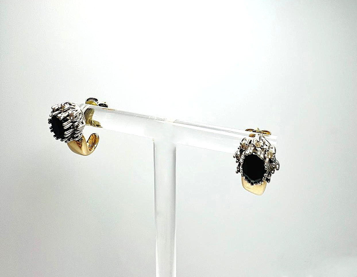585er Gelbgold Weißgold Ohrstecker
