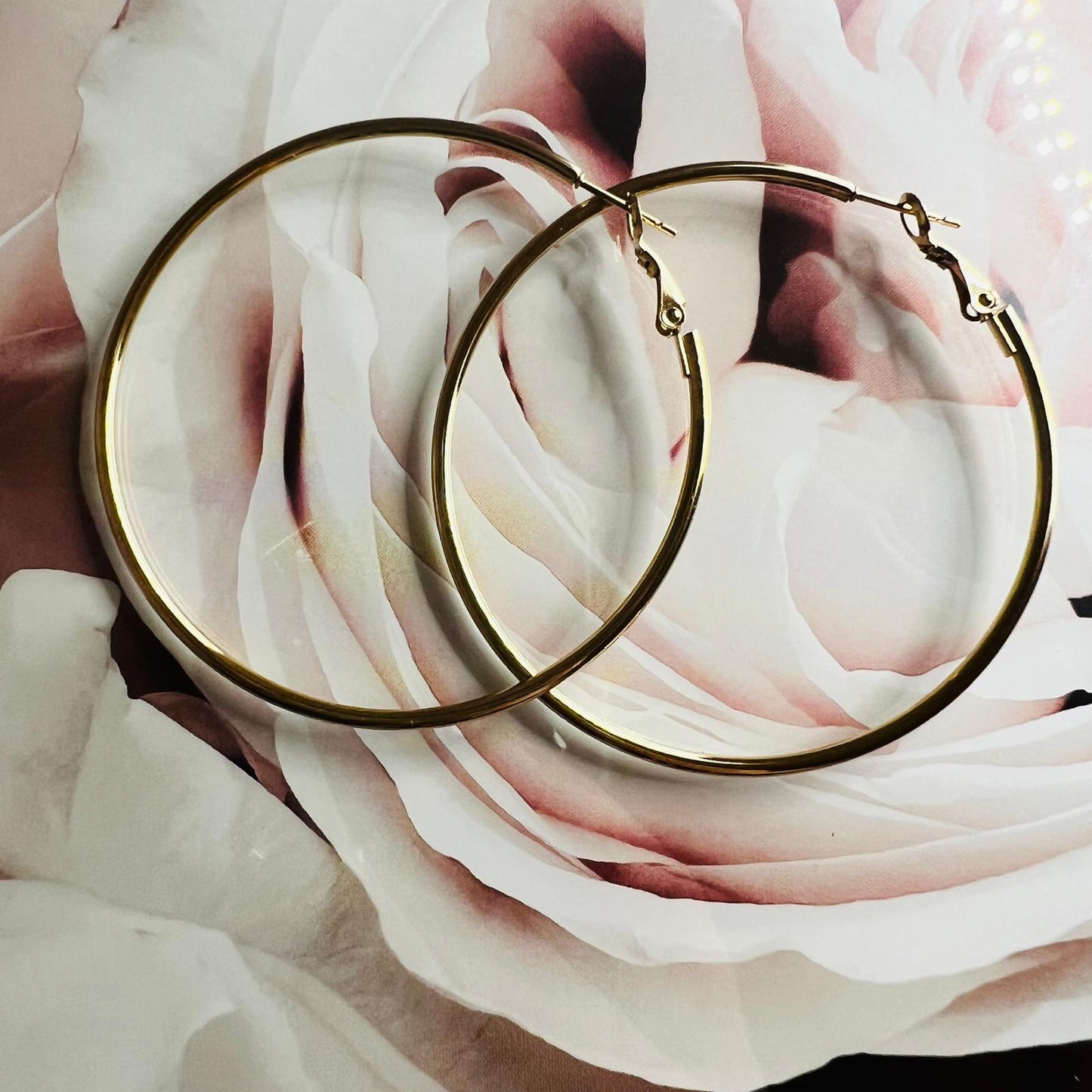 Creolen aus Edelstahl in Gold