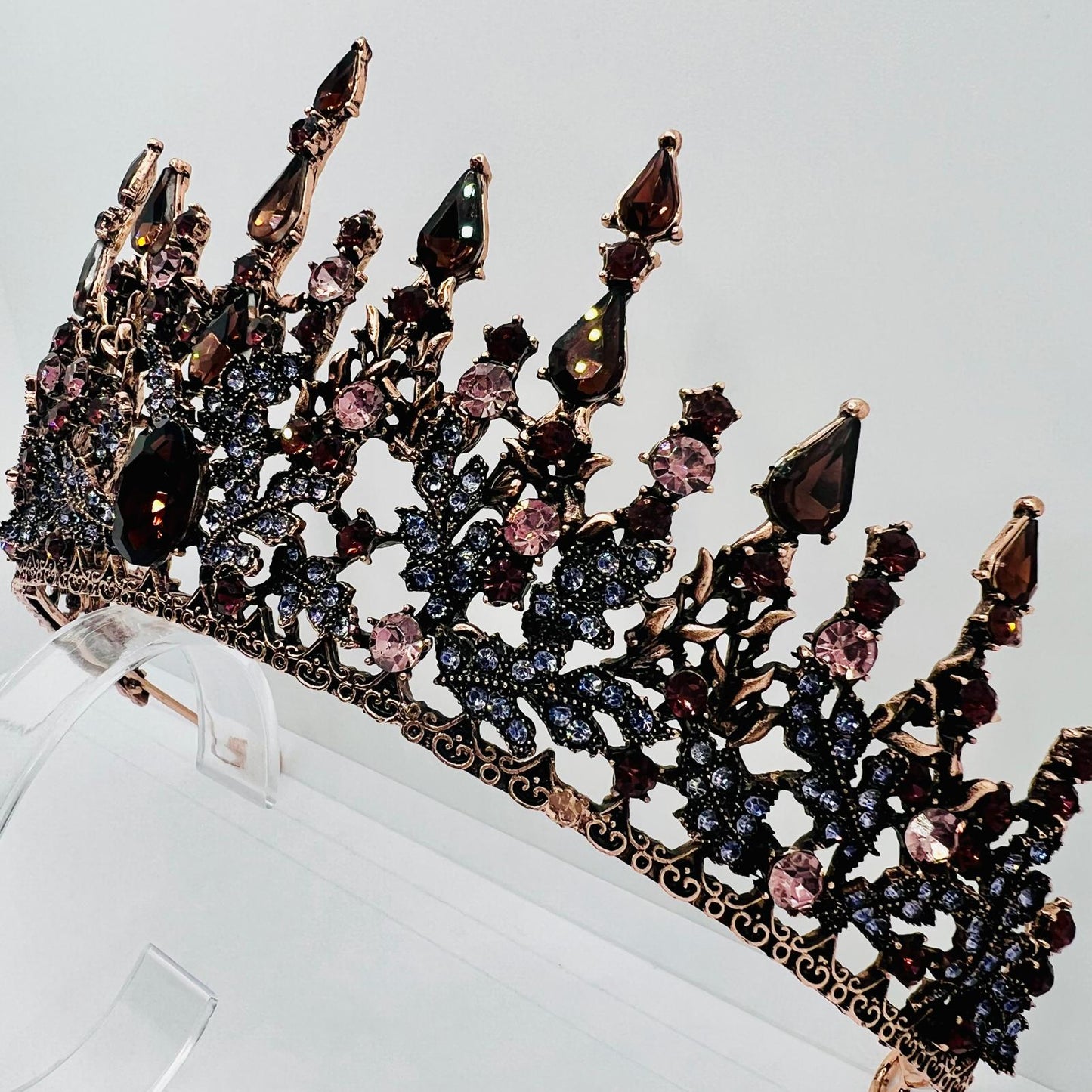 Handgefertigte Rosé Kupfer Tiara
