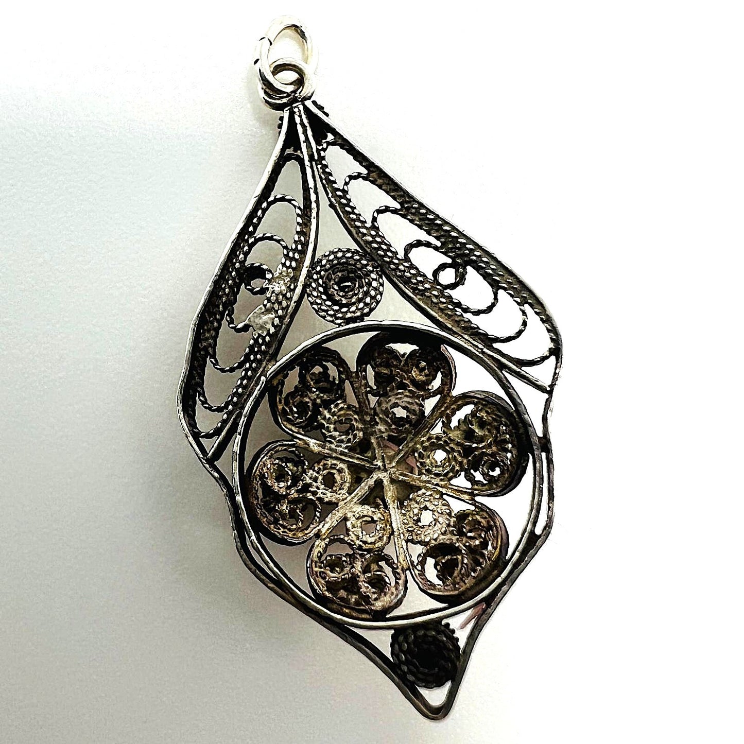 Jugendstil Anhänger Silber Filigran