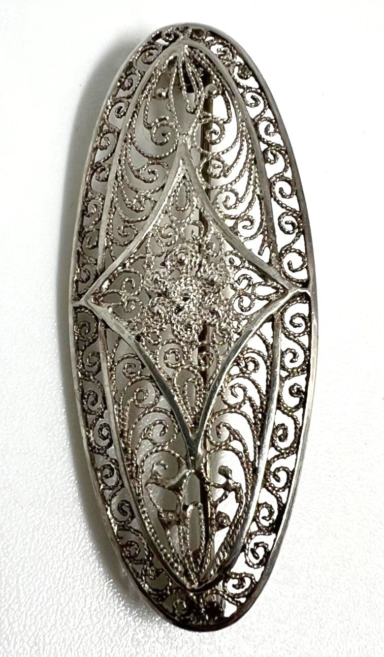 Jugendstil Filigran Brosche