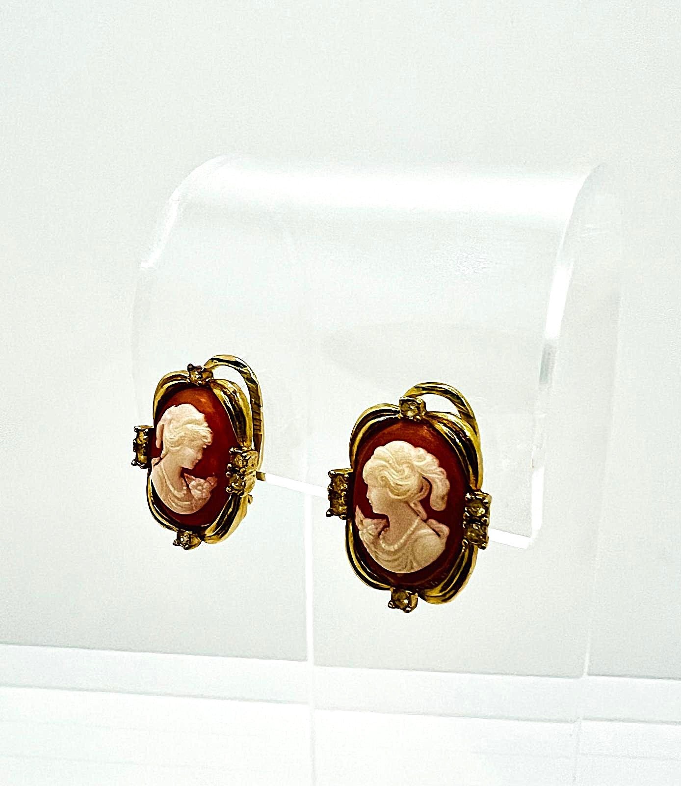 Jugendstil Vergoldete Cameo