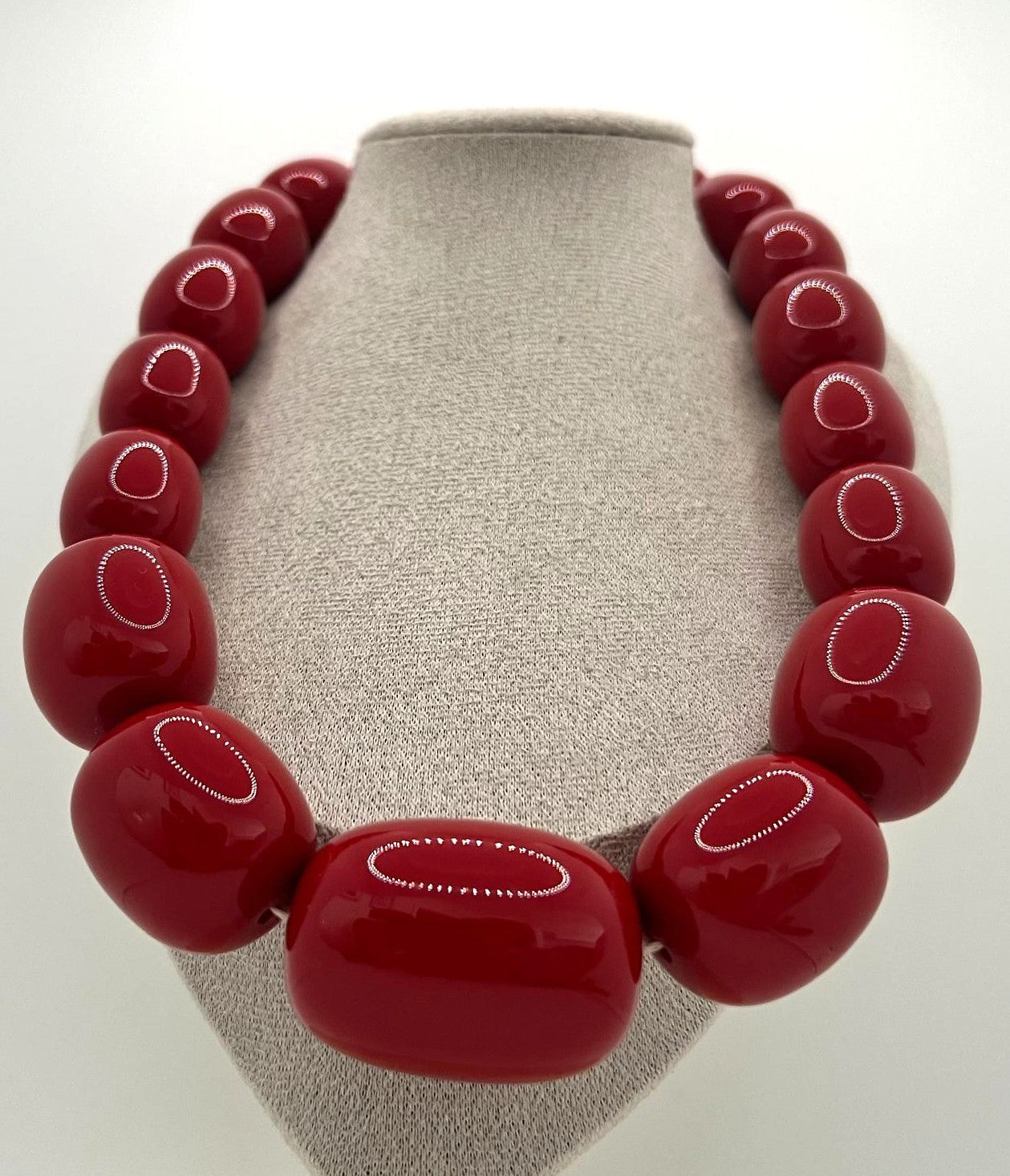 XXXL Vintage Bakelit Kette Cherry Amber