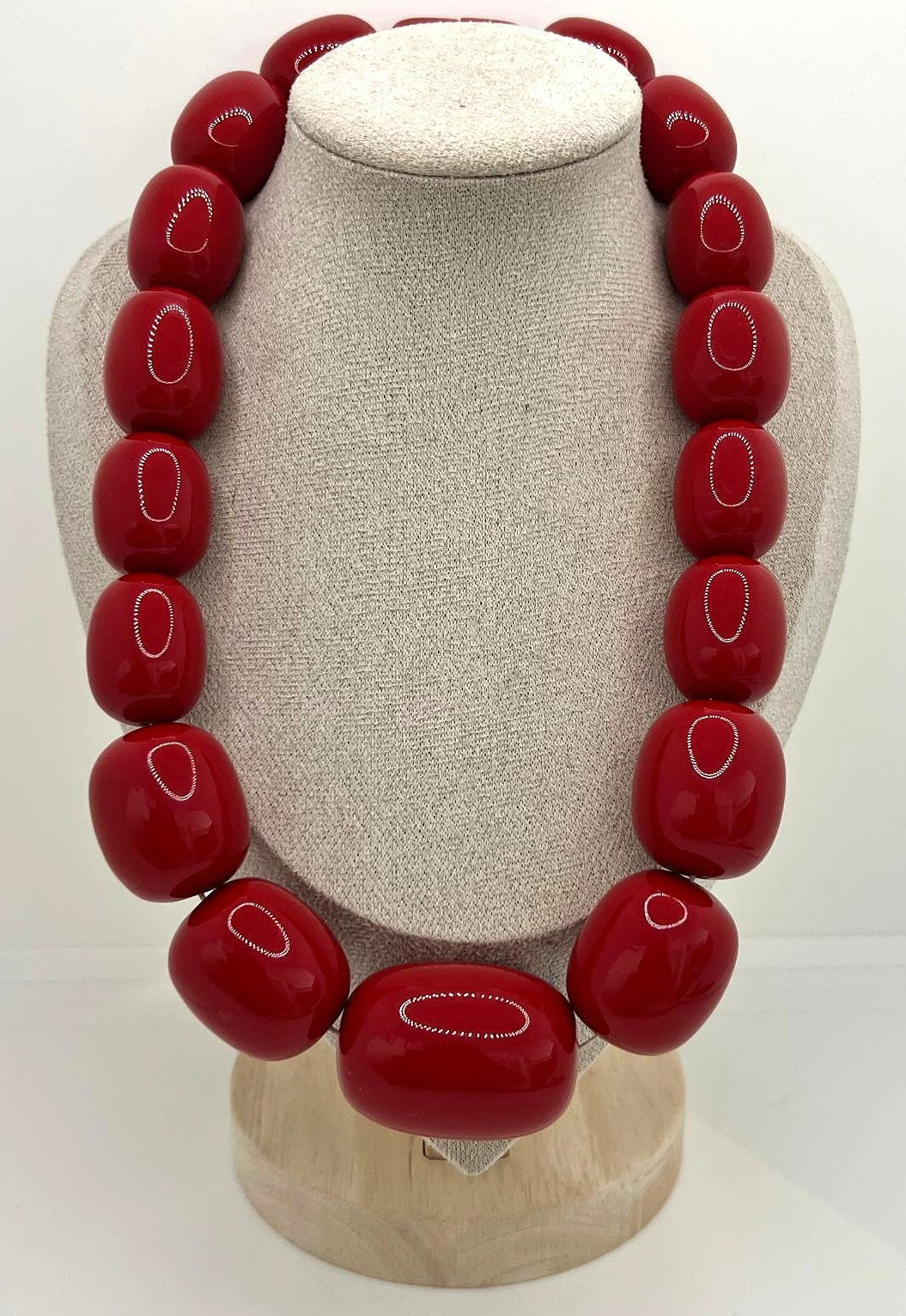 XXXL Vintage Bakelit Kette Cherry Amber