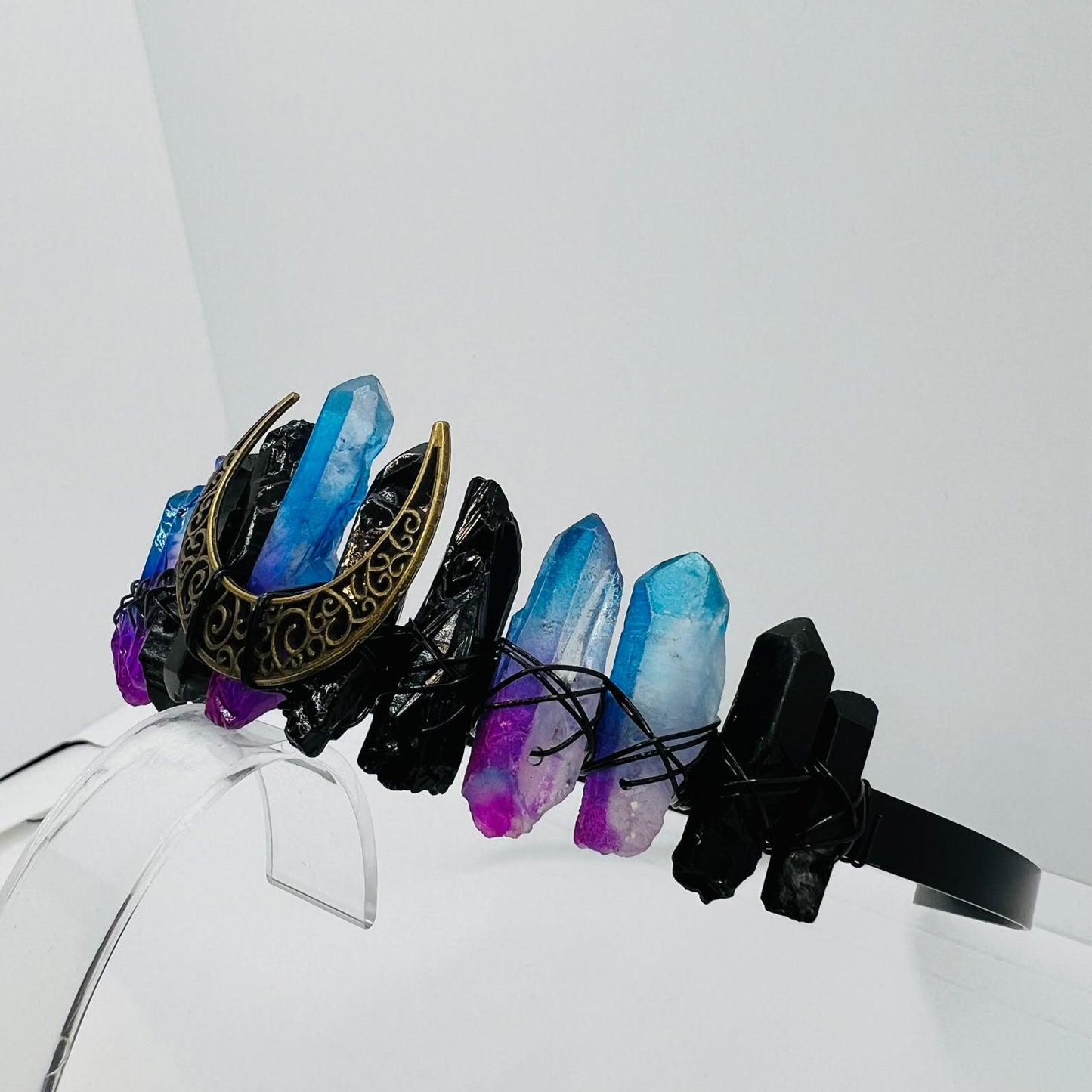 Tiara mit Mondmotiv