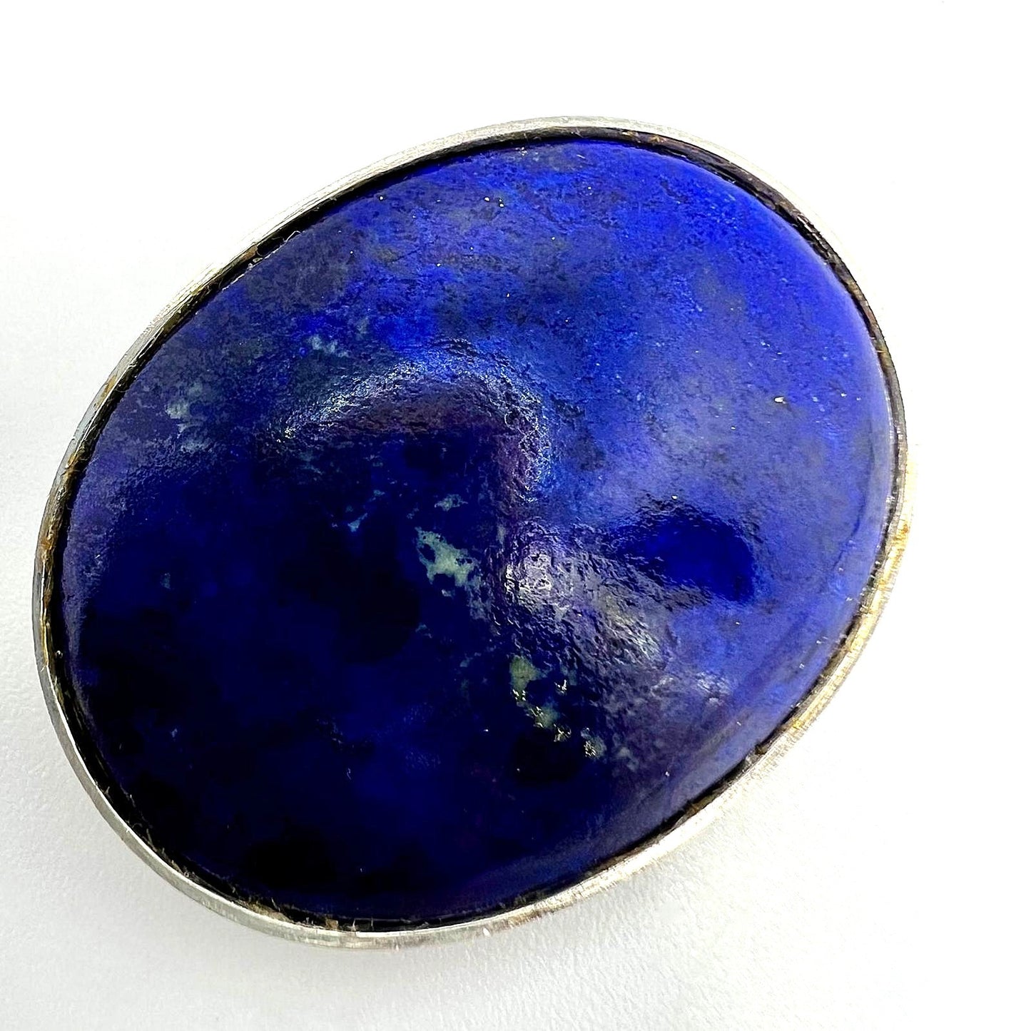 Vintage Lapislazuli Broche 925er Silber