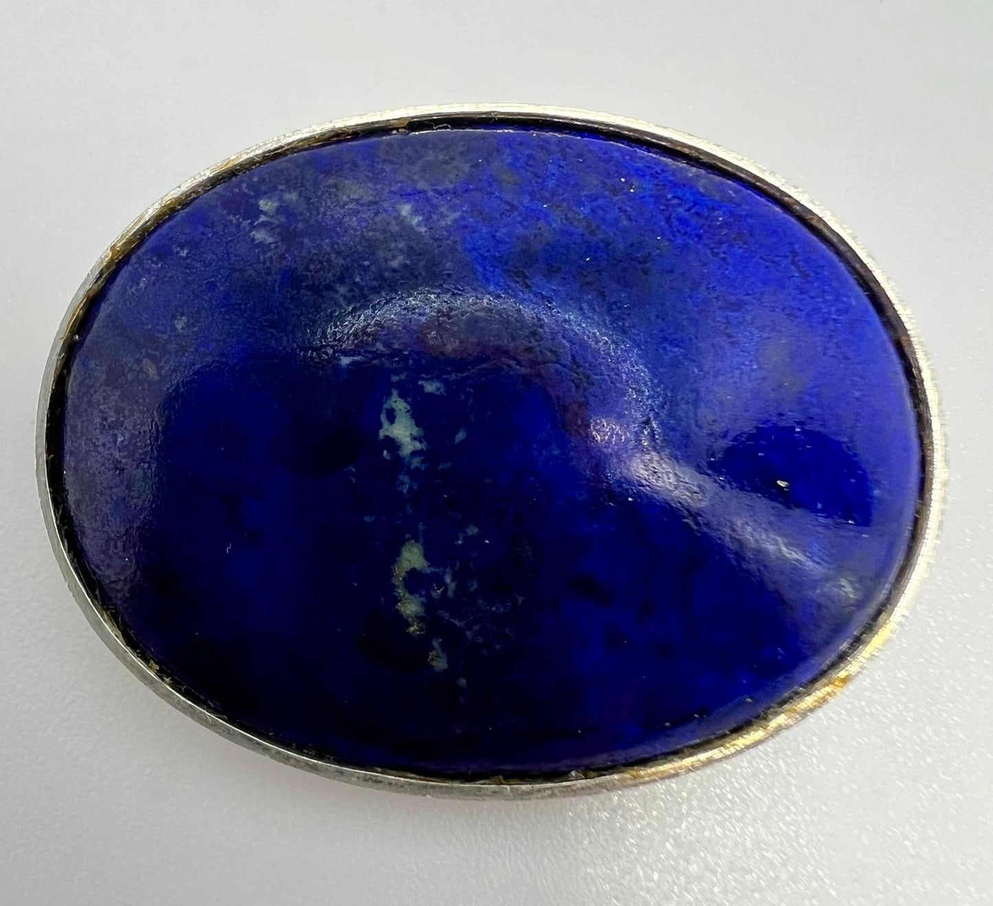 Vintage Lapislazuli Broche 925er Silber