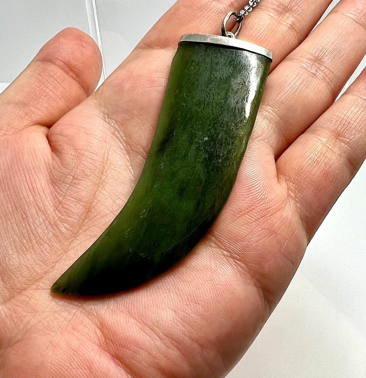 Massive Jade Fang Pendant
