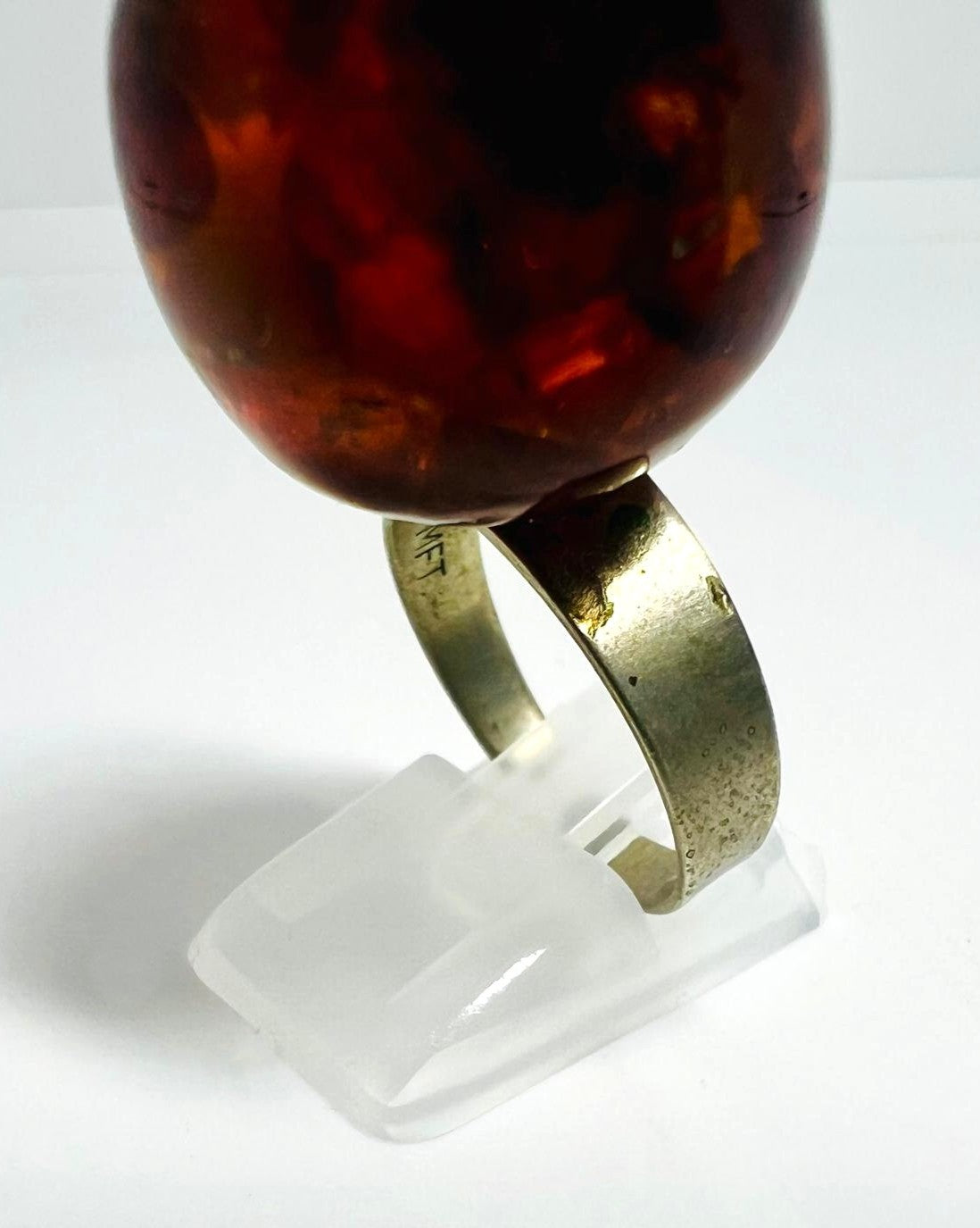 Natur Bernstein Designer-Ring