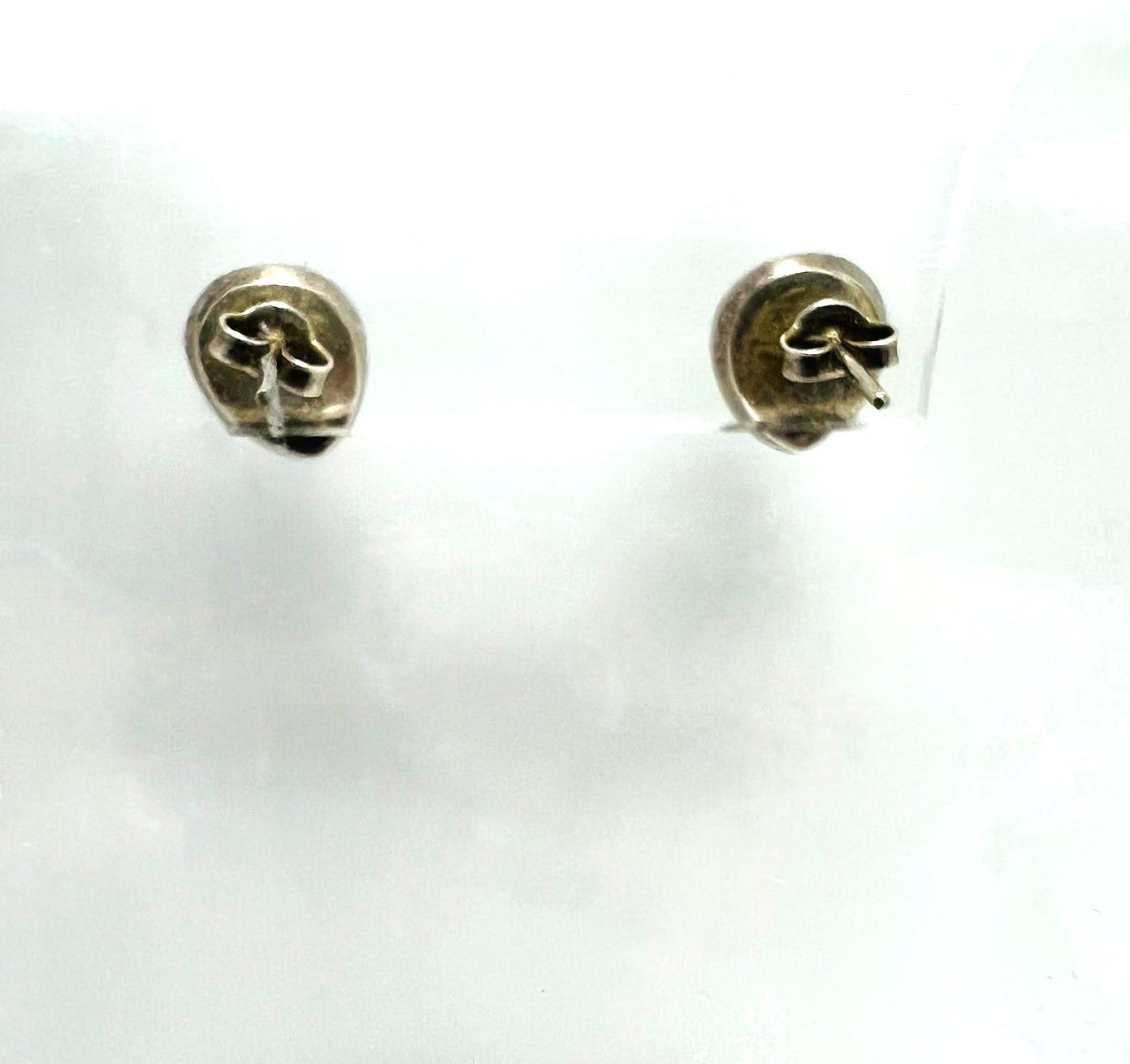 925er Silber Ohrstecker mit Lavastein