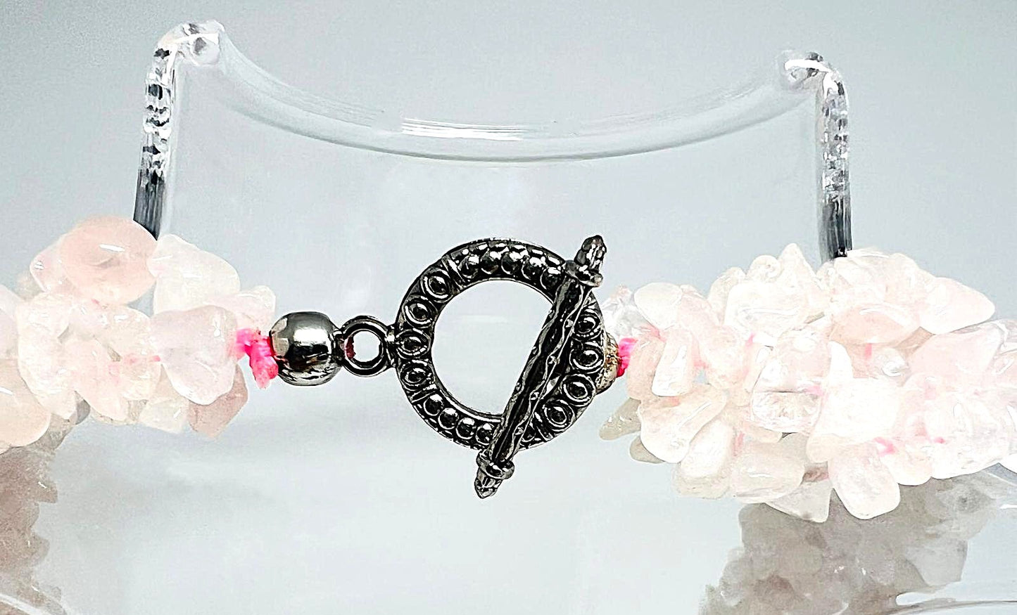 Rosenquarz Collier-Kette
