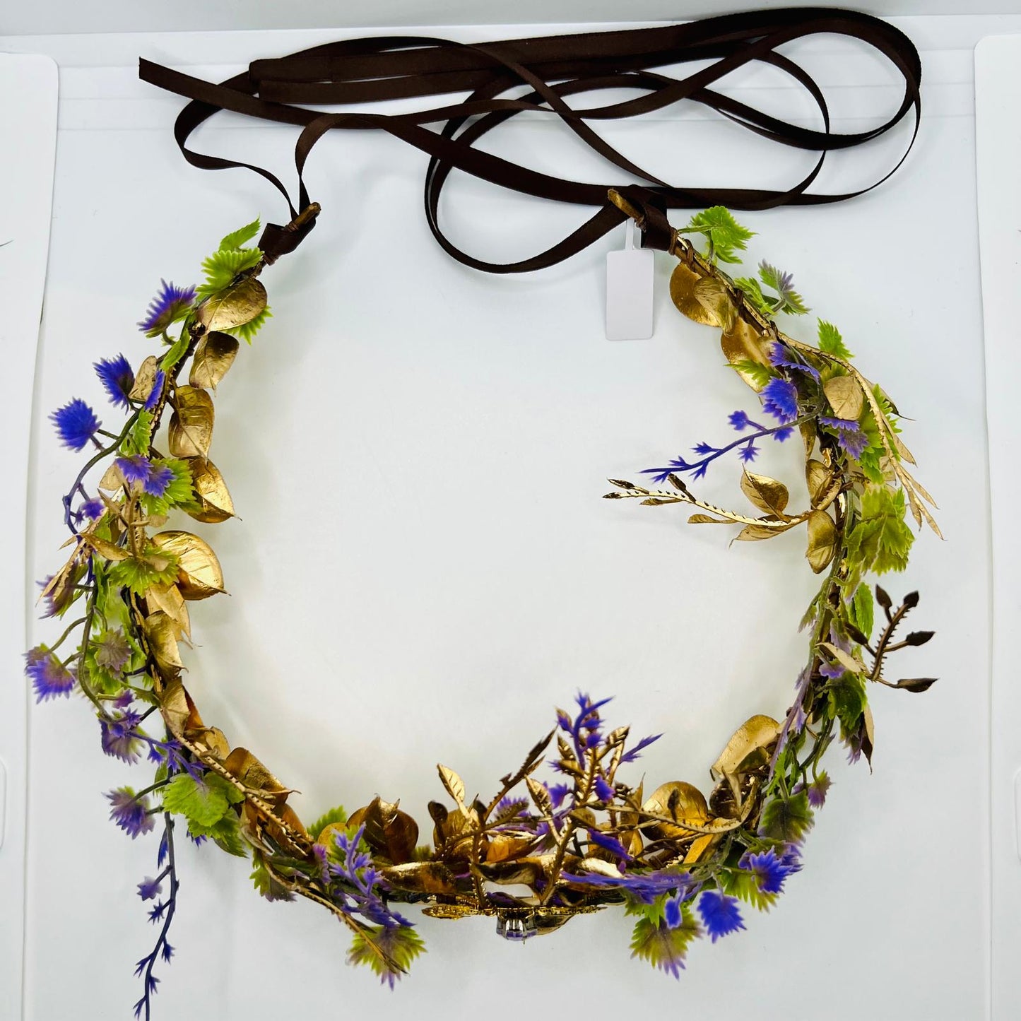 Handmade wreath Bohemian wreath accessory Tiara Boho style hair wreath festival