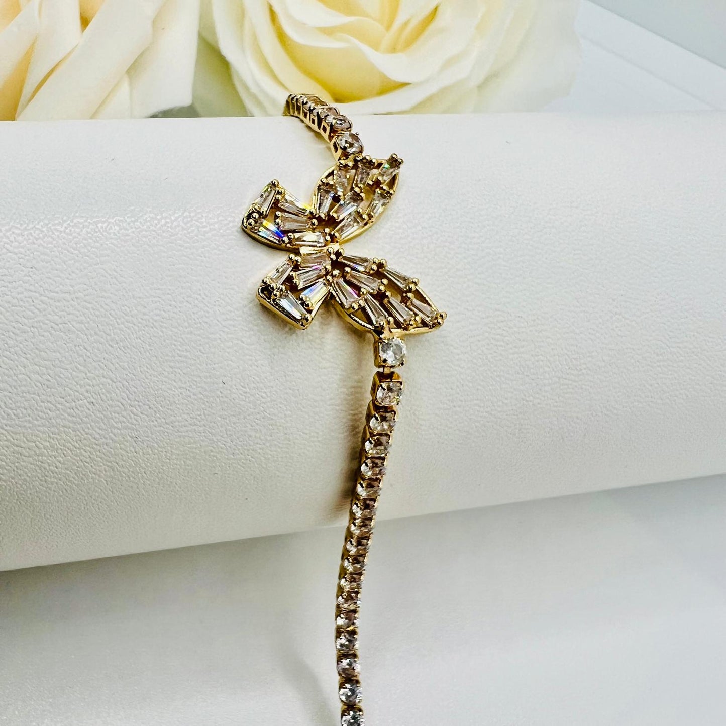 Schmetterling Armband Zirkonia Edelstahl
